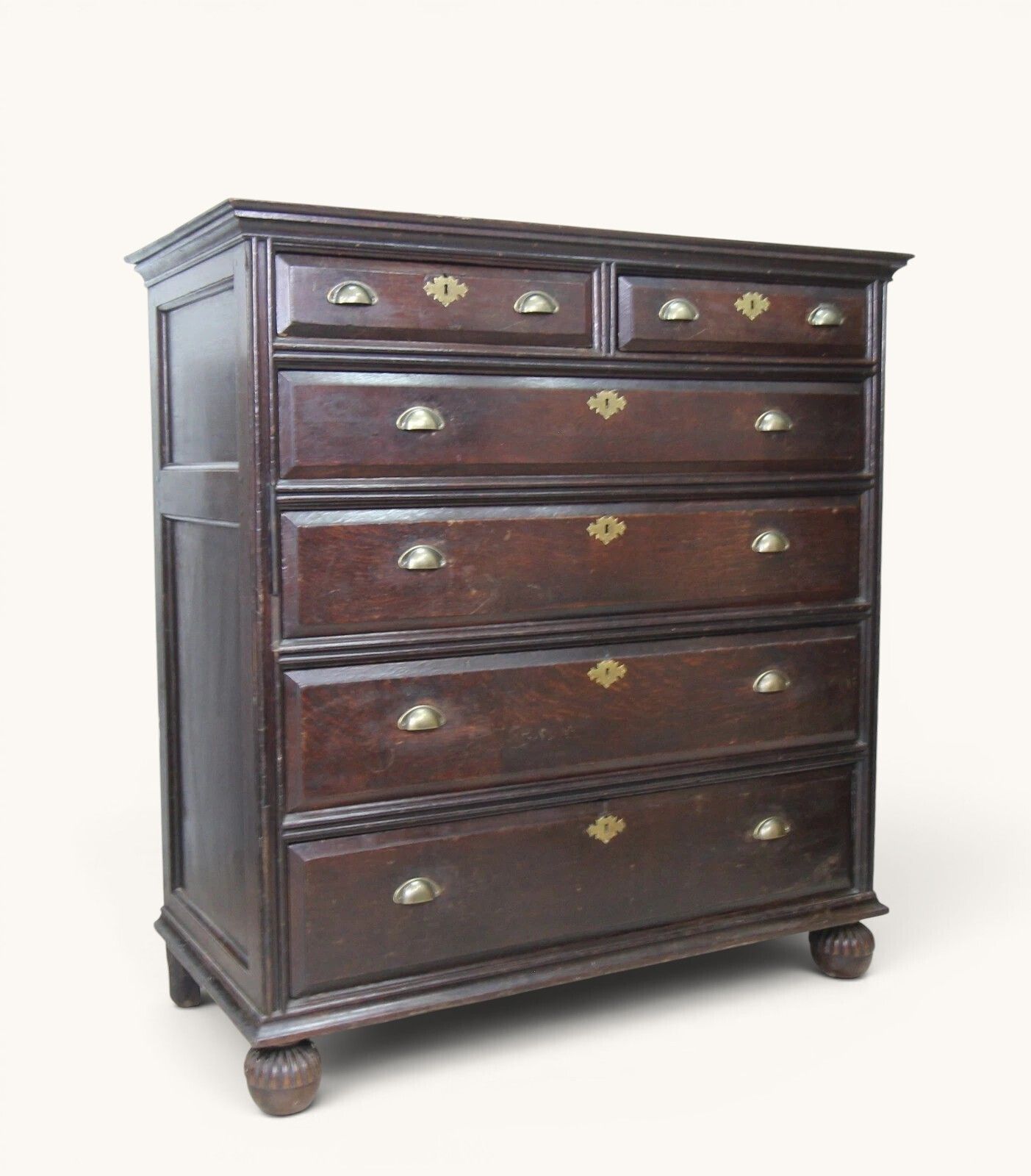 A Large Antique Solid Oak Chest Of Drawers photo buy