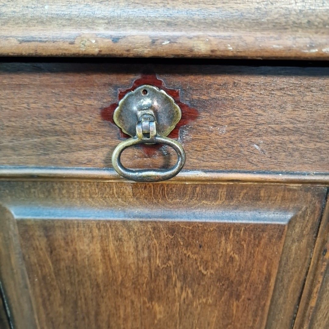 Furniture Antique Edwardian Coal Purdonium Cabinet Scuttle Wooden Mahogany Bedside Table photo