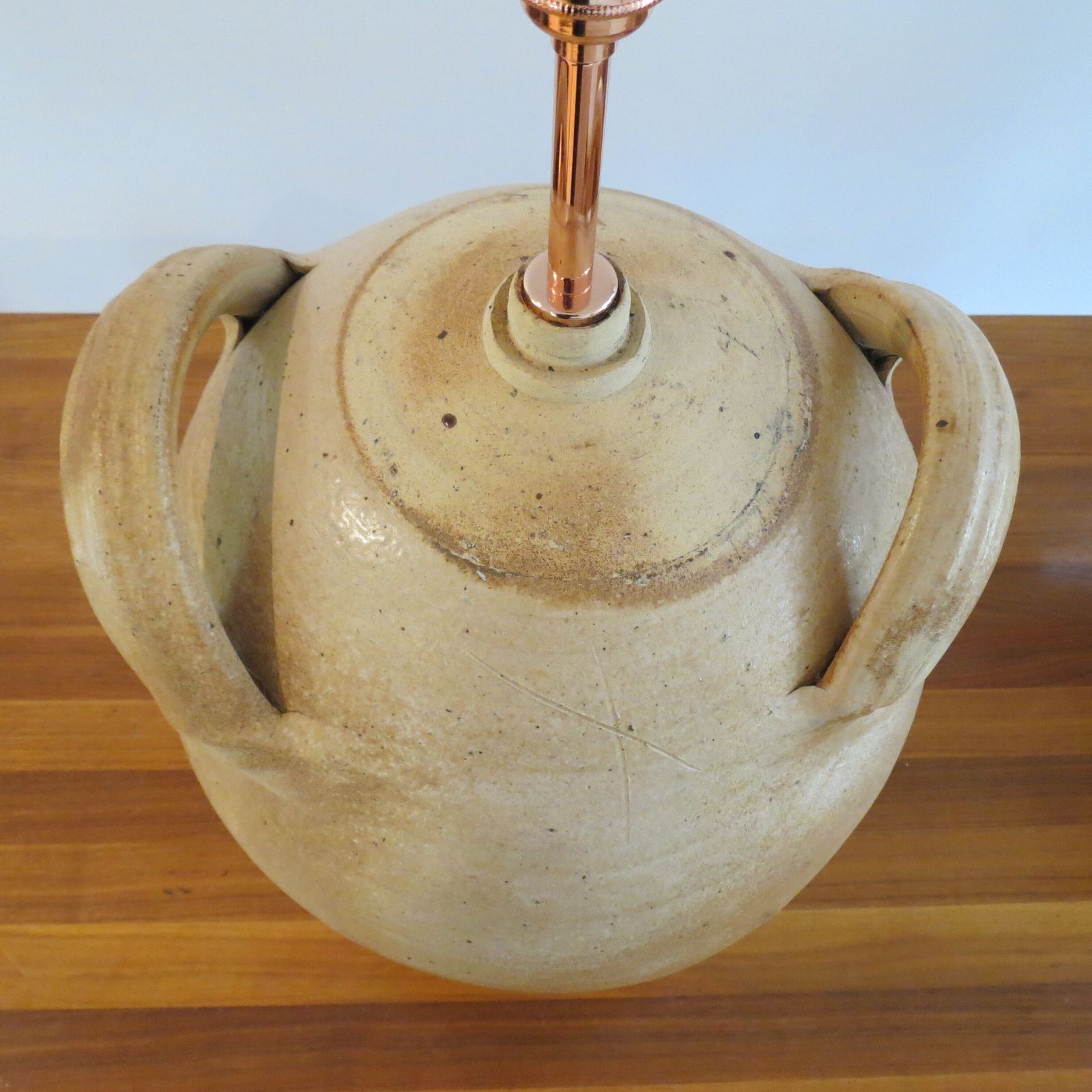 photo buy Pair Of Very Large Pottery Olive Oil Jar Table Lamps