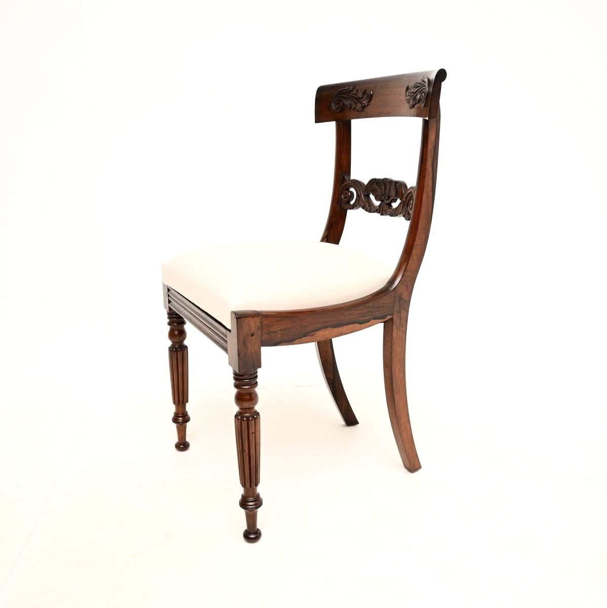Set Of Four Antique Regency Period Rosewood Dining Chairs photo vinterior