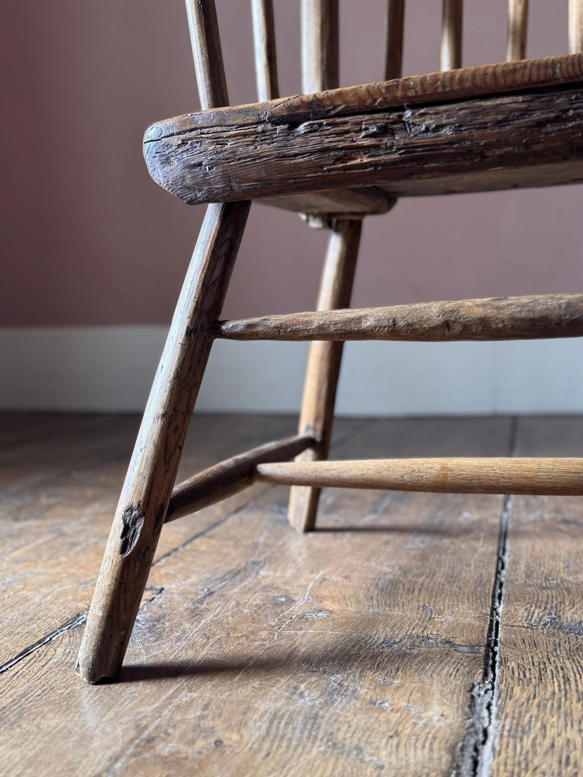 Furniture 19th Century Welsh Country Stick Chair photo