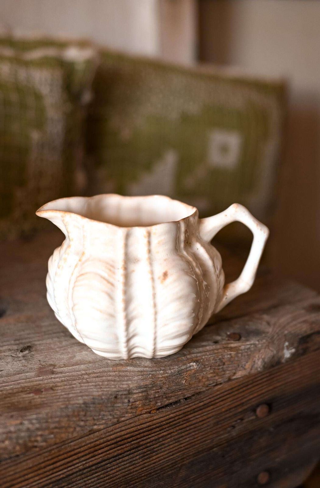 Antique Wileman & Co. Cream Jug | Rd. 150035 | Registered 1874 | As Found | Pre Shelley English Porcelain photo vinterior