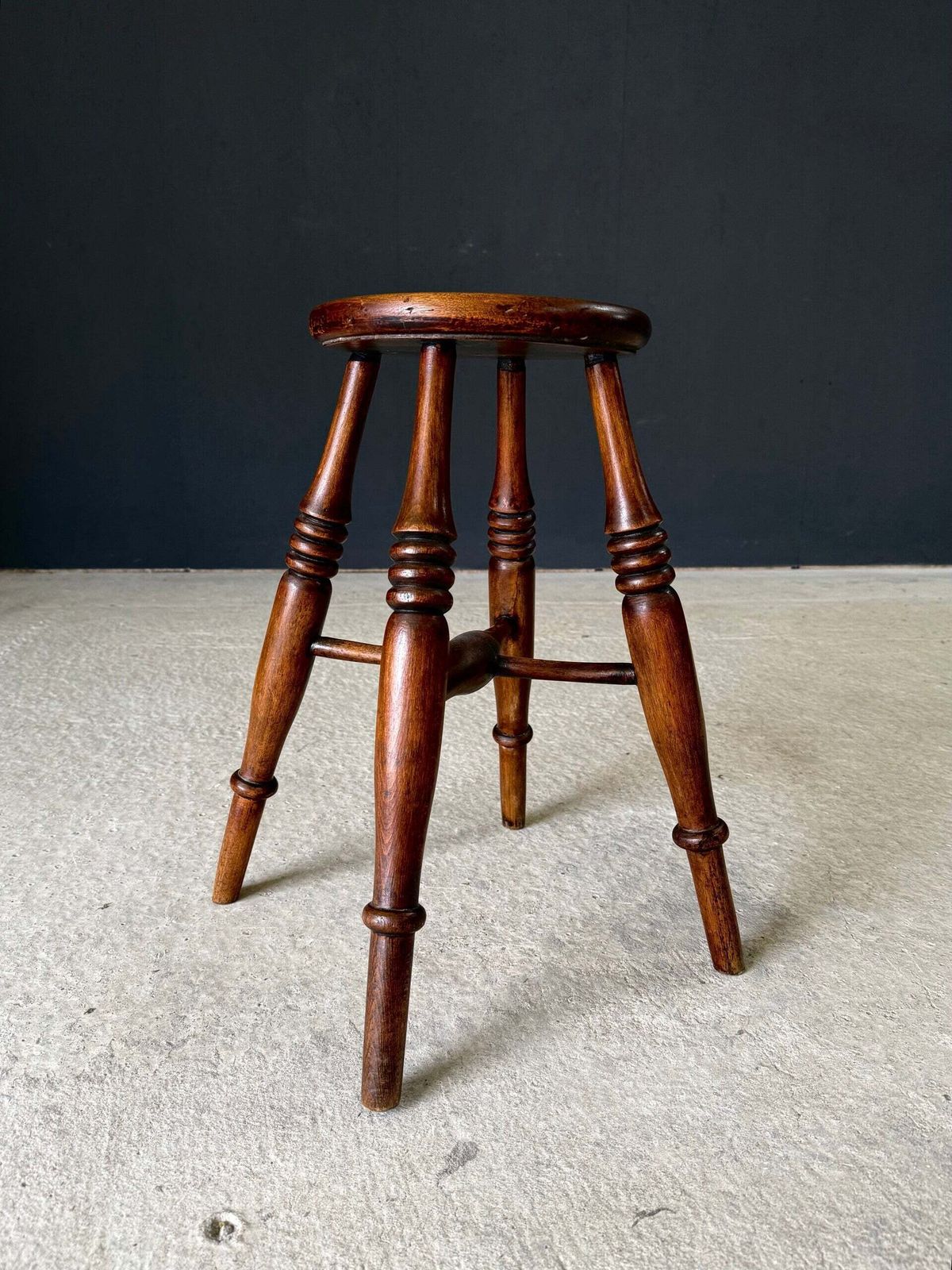 French Provincial Design Turned Stool, 1940's photo Furniture