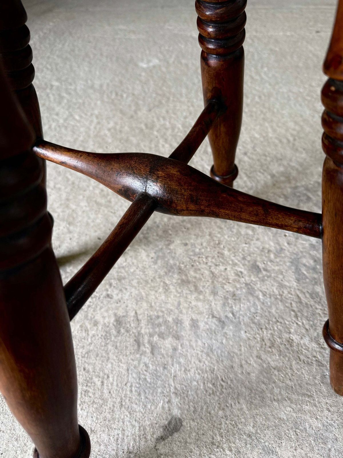Furniture French Provincial Design Turned Stool, 1940's photo