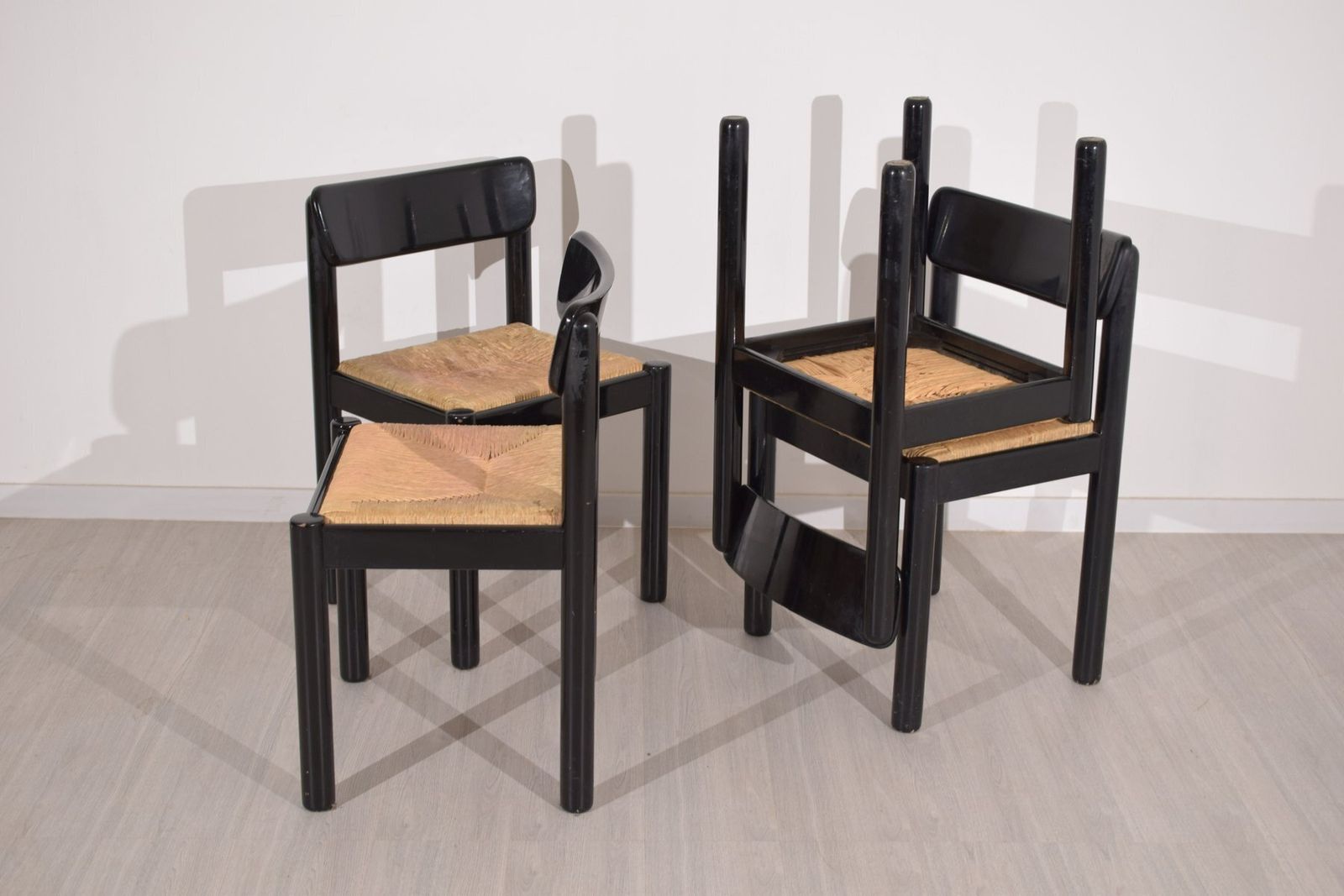 Chairs By Vico Magistretti For Schiffini, 1970s, Set Of 4 photo vintage