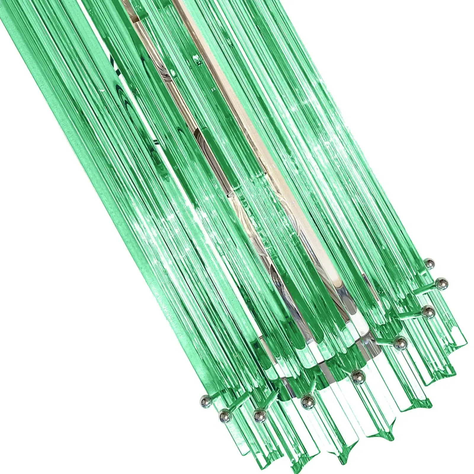 Contemporary Green “Wather Triedro” Murano Glass Wall Sconces   Lot Of 4 photo Lighting