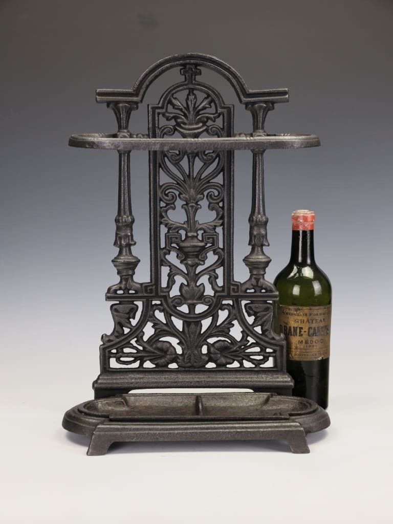 Superb Victorian Cast Iron Stick Stand/Umbrella Stand With Neo Classical Detail photo Home Decor