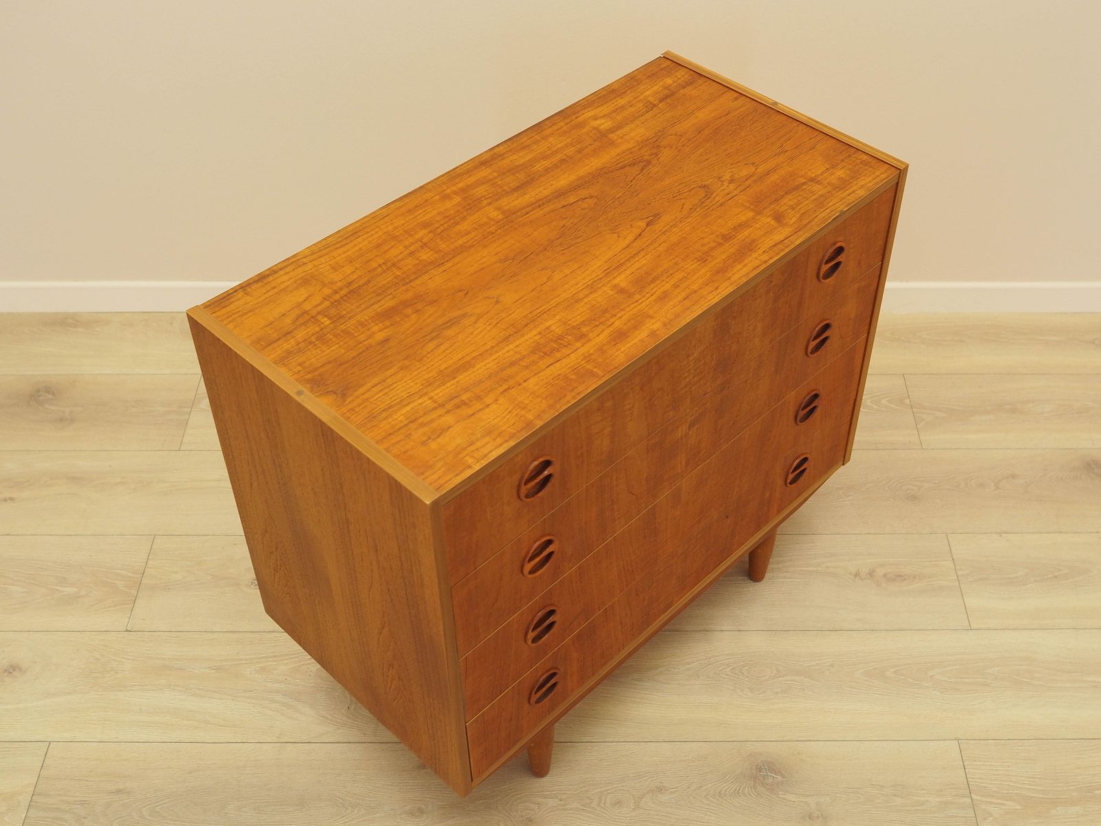 Teakhouten ladekast, Deens design, ca. jaren 1970, gemaakt in Denemarken photo vinterior