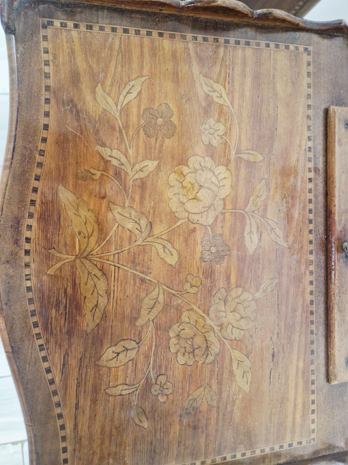 photo for sale ​Pair Of Antique French Style Inlaid Bedside Vanity Tables Coiffeuses