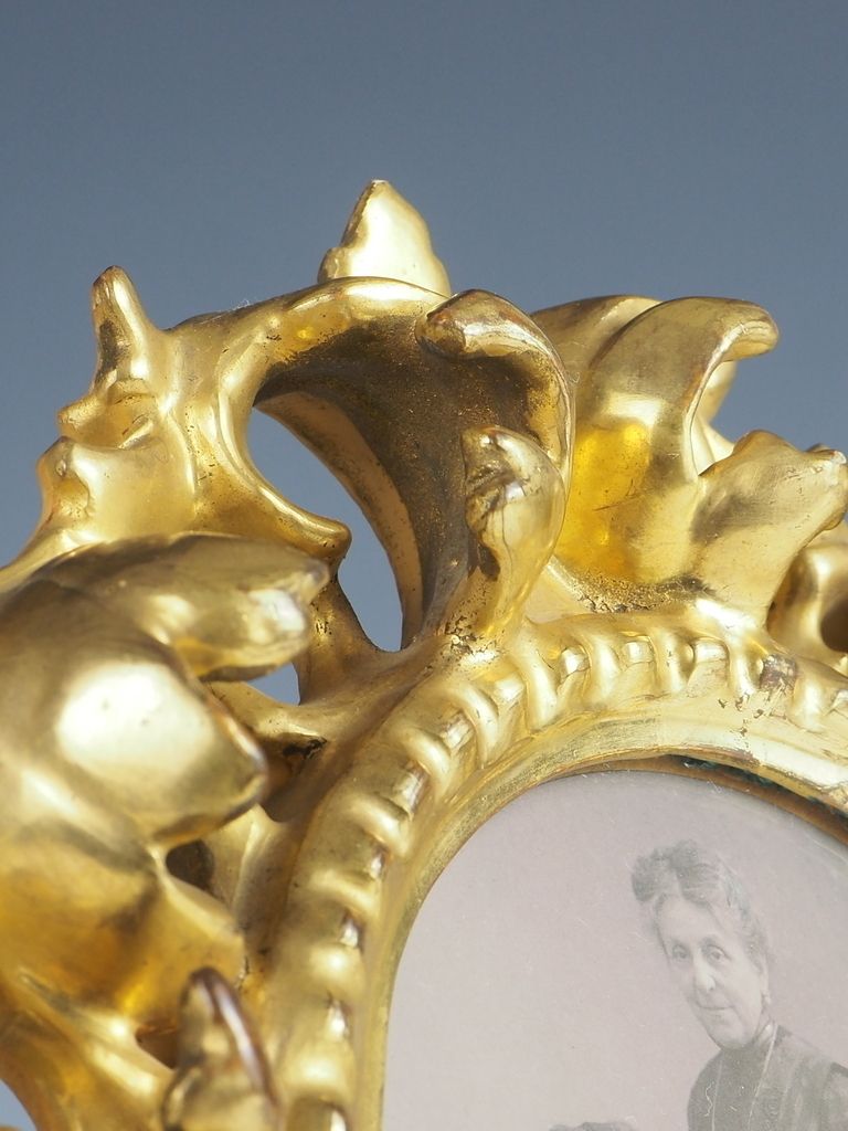 photo for sale Antique Fine Carved Giltwood Florentine Photo Frames (Pair)