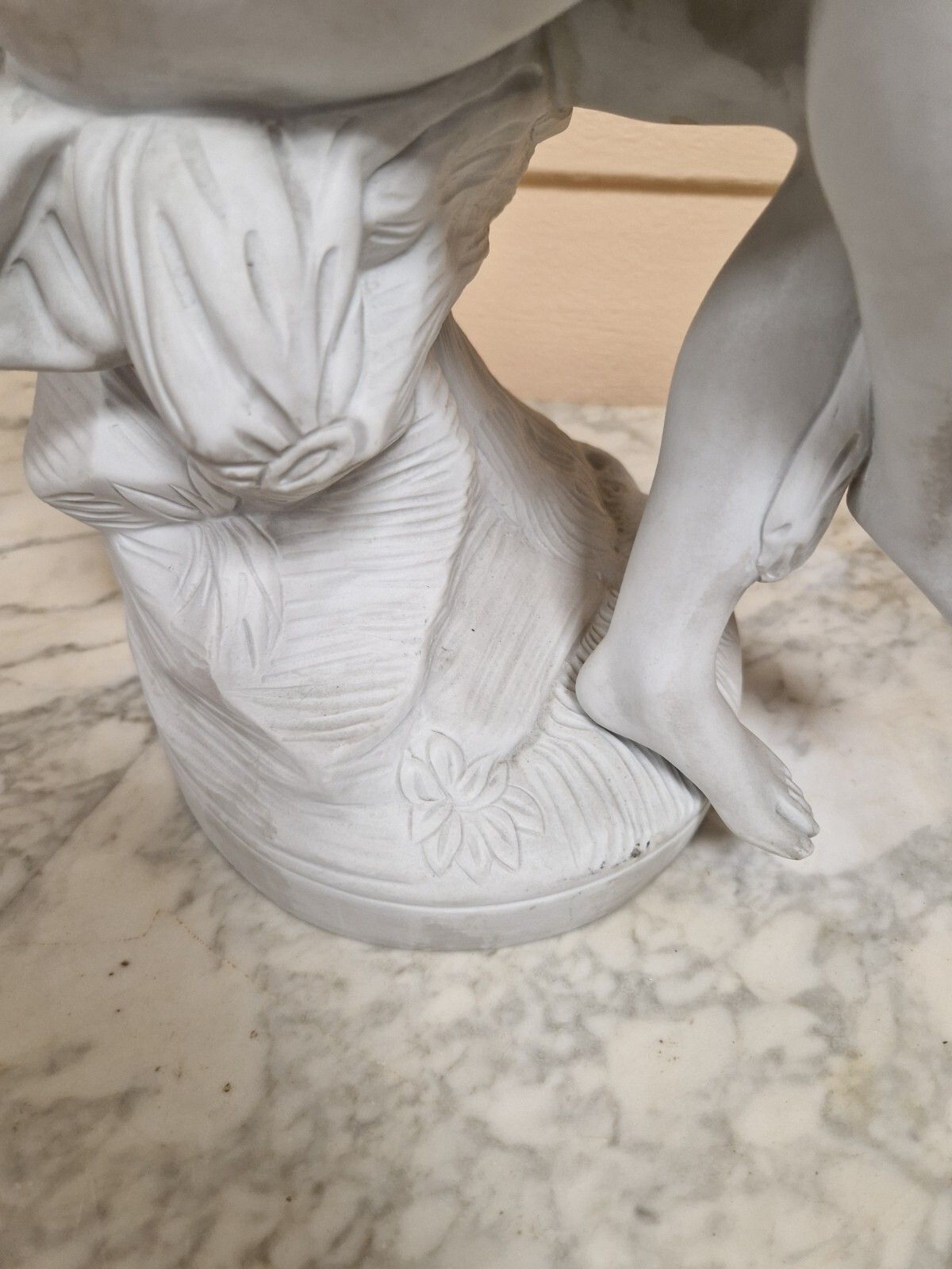 Antique French Diane Bathing Sculpture In Biscuit Attb Falconet photo buy