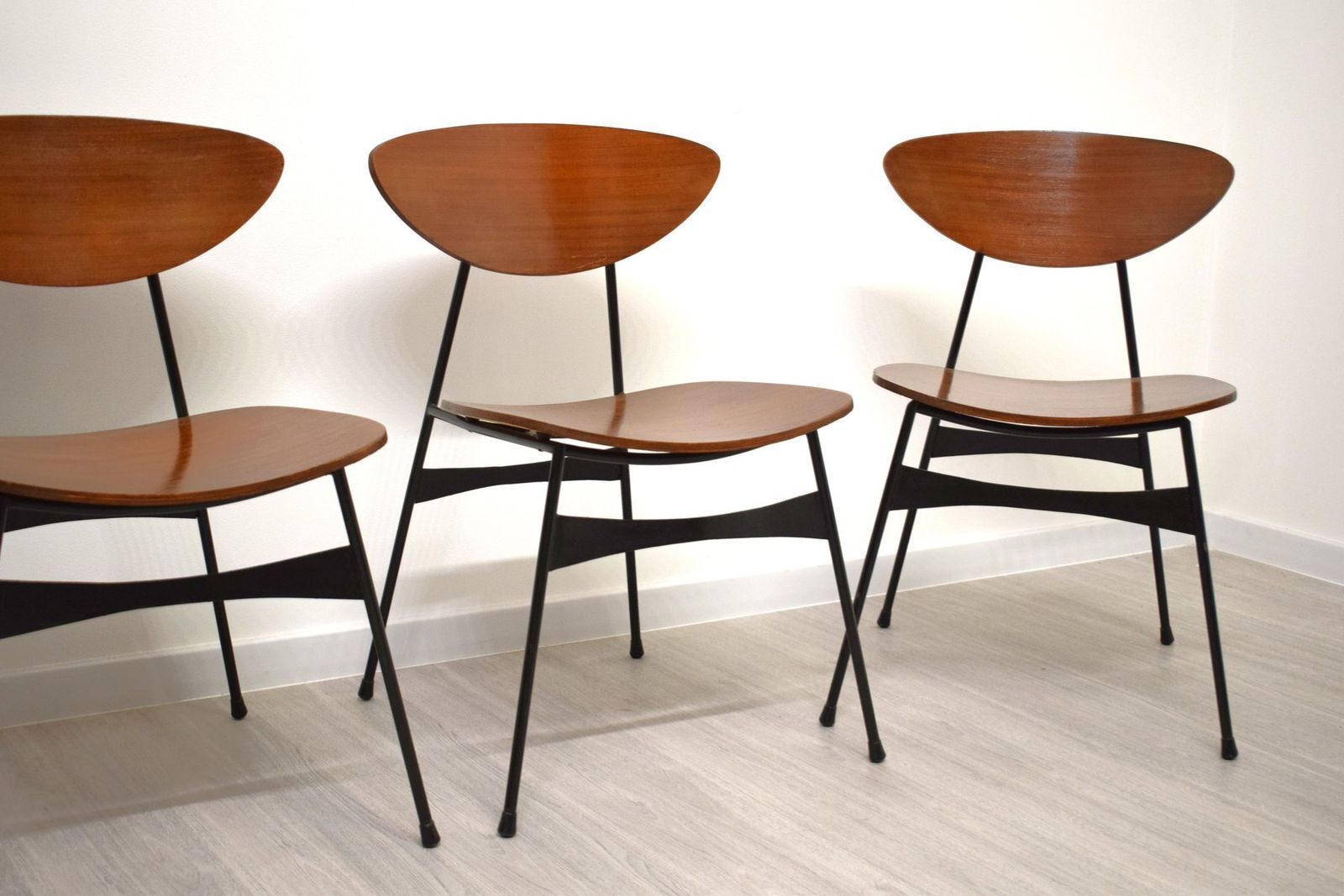 Chairs In Iron And Bentwood, 1950s, Set Of 4 photo vinterior