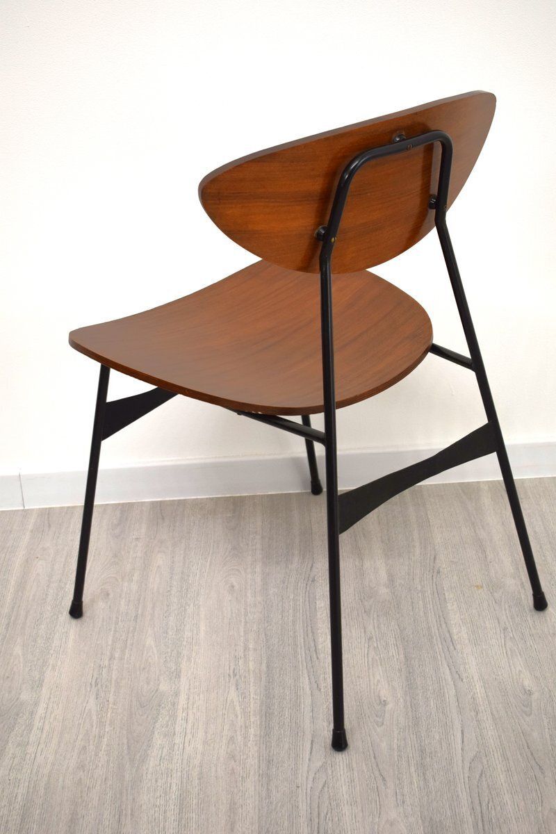 photo for sale Chairs In Iron And Bentwood, 1950s, Set Of 4