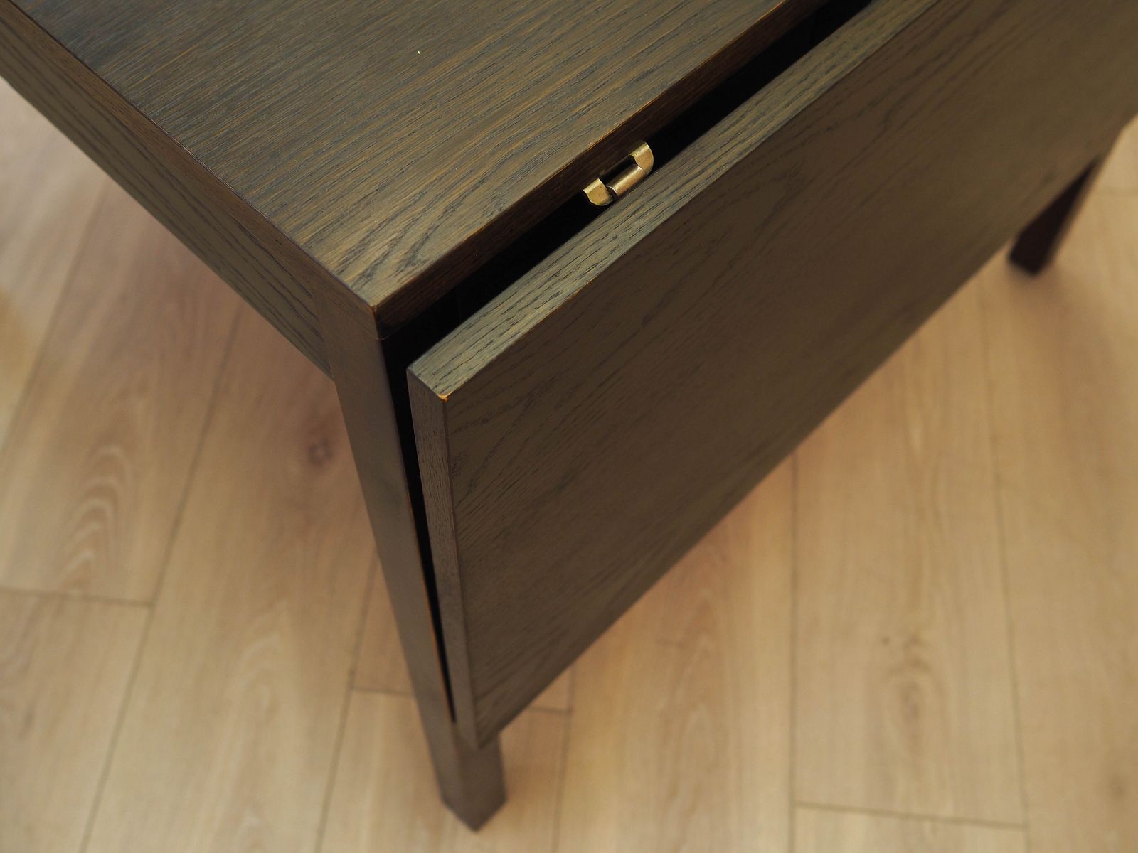 Eiken tafel, Deens design, jaren 1970, gemaakt in Denemarken photo vintage