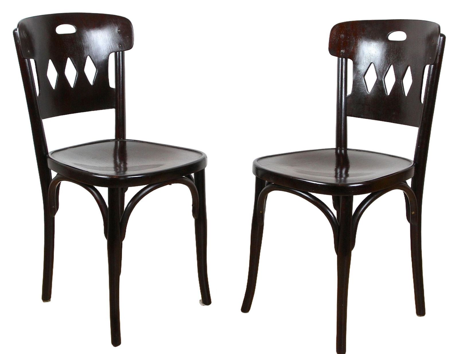 20th Century Art Nouveau Bentwood Chairs By Kohn, Set Of 2, Vienna Ca. 1910