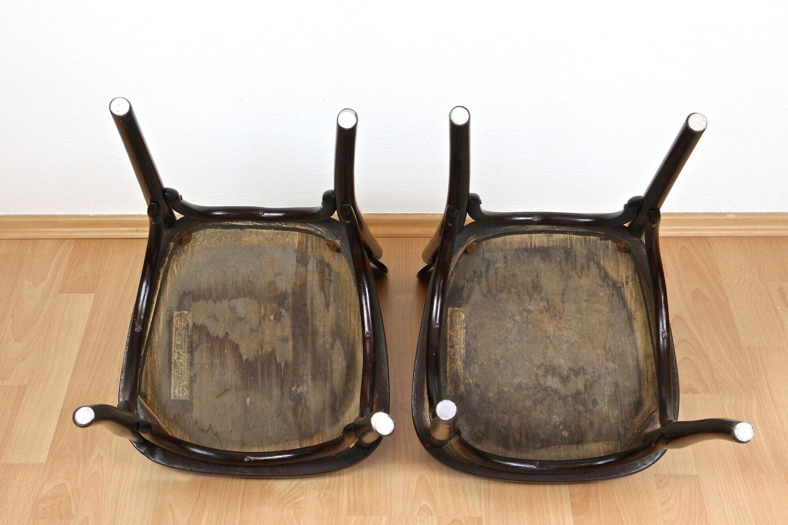 2250.0 20th Century Art Nouveau Bentwood Chairs By Kohn, Set Of 2, Vienna Ca. 1910 photo
