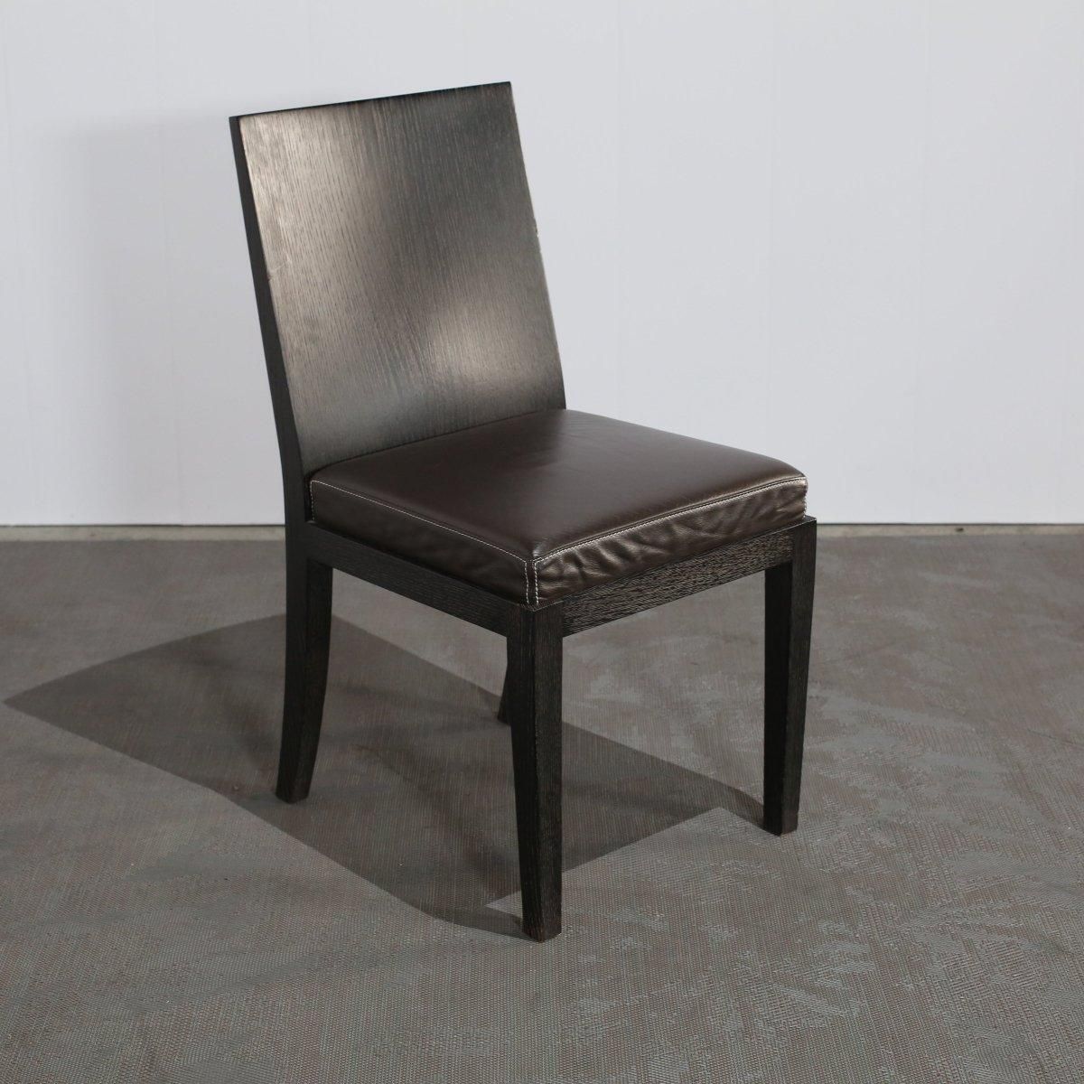 photo for sale Hermès Reeditions Dining Chairs By Jean Michel Frank, Set Of Eight