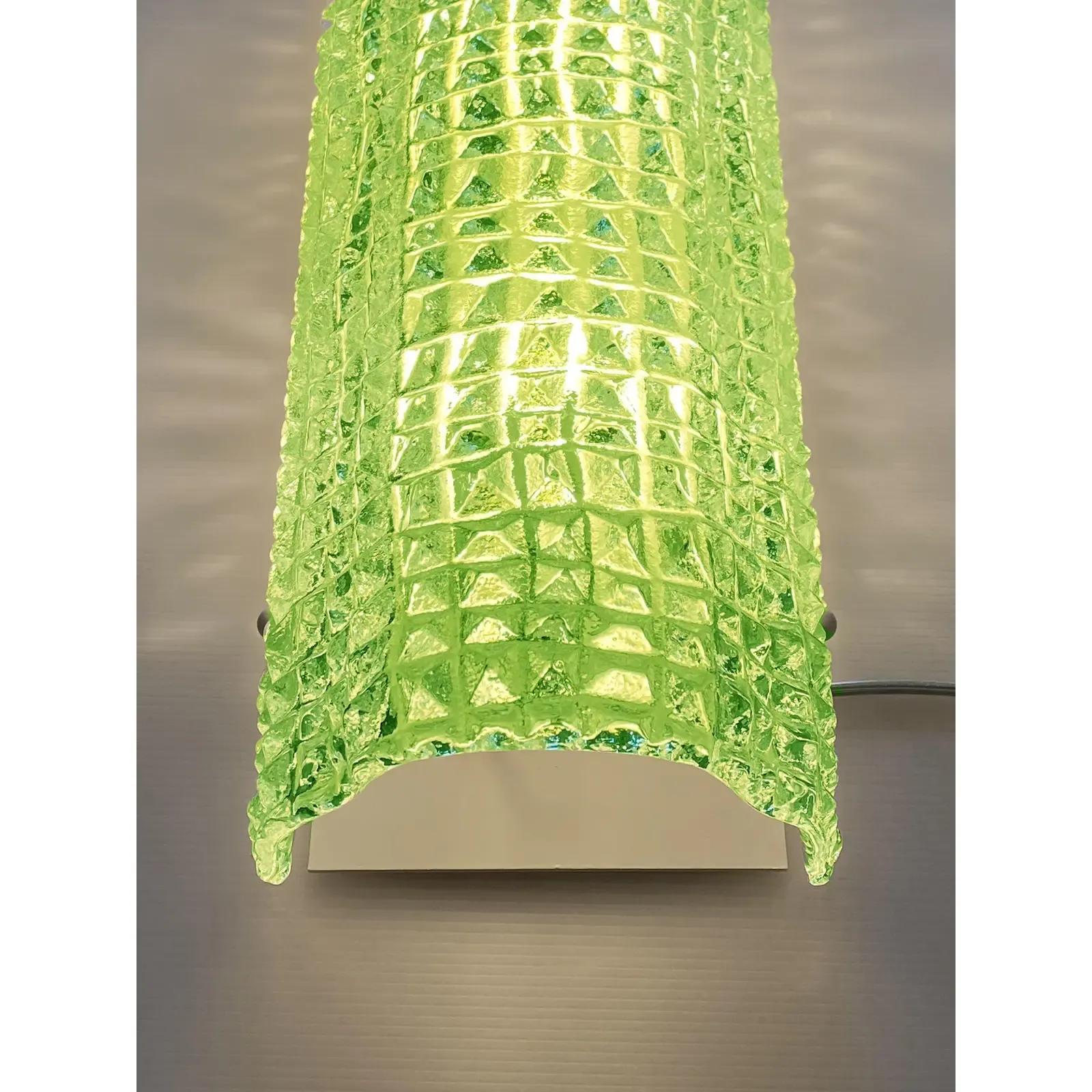 Italian Contemporary Green Murano Glass “Crocodile” Wall Sconces — Lot Of 4 photo Lighting