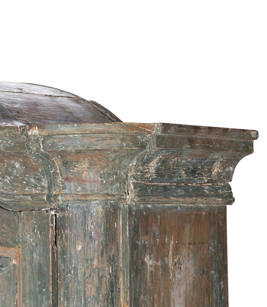 19th Century Provincial Rococo Cabinet In Rare To Find Original Paint photo 5600.0