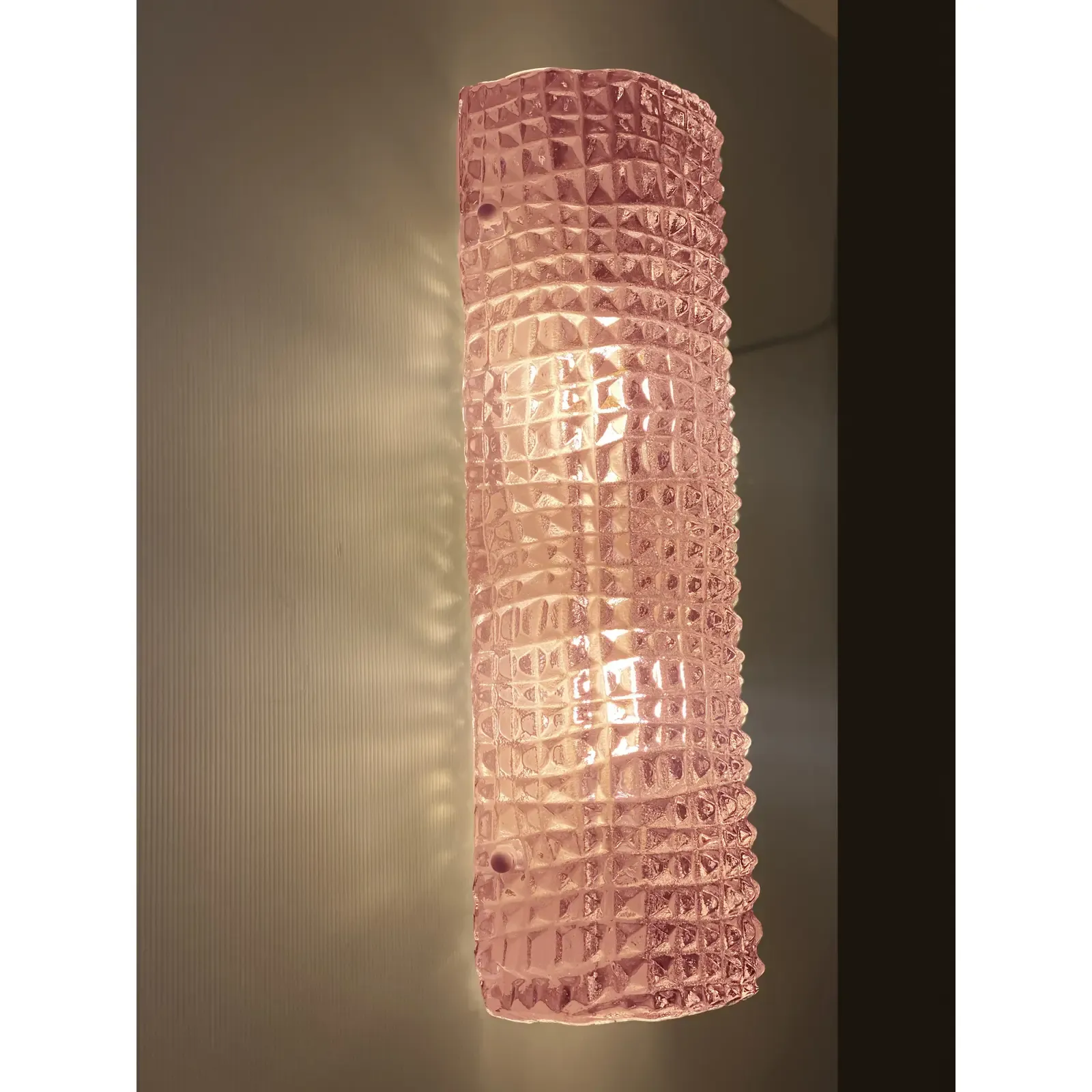 Italian Murano Glass Pink “Cocodrile” Wall Sconces In Modern Organic Lot Of 4 photo Lighting