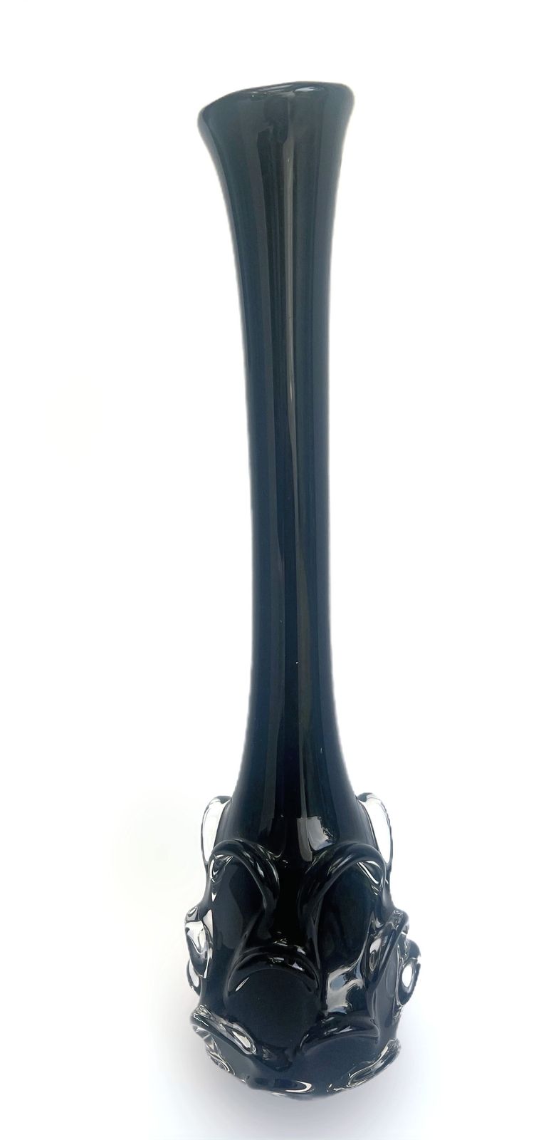 1960s/1970s Vase By Bo Borgstom For Aseda Glass, Swedish. Thumb Print Design