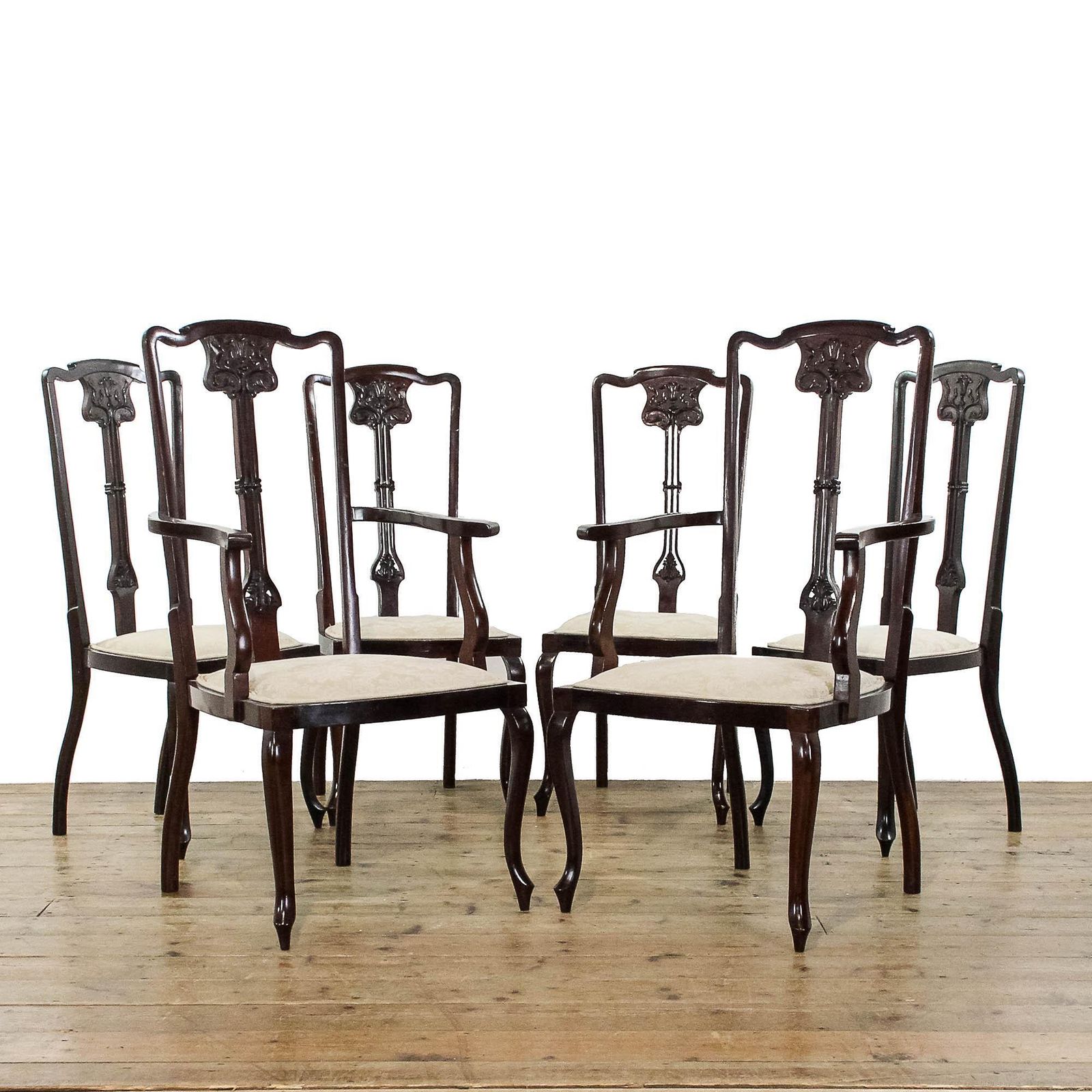 Six Antique Mahogany Dining Chairs | Antique Dining Chairs | Antique Dining Chairs | Set Of Chairs (M 5924)