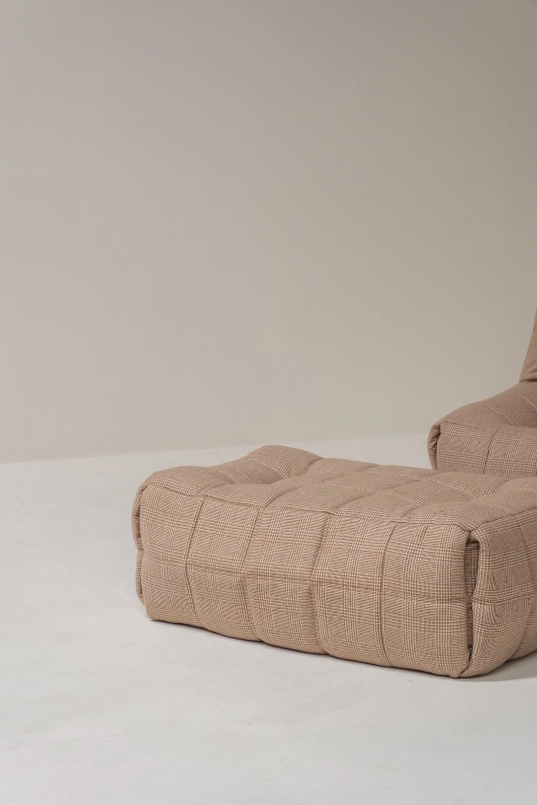 Michel Ducaroy Kashima Lounge Chair And Pouf For Ligne Roset, France 1970s photo Furniture