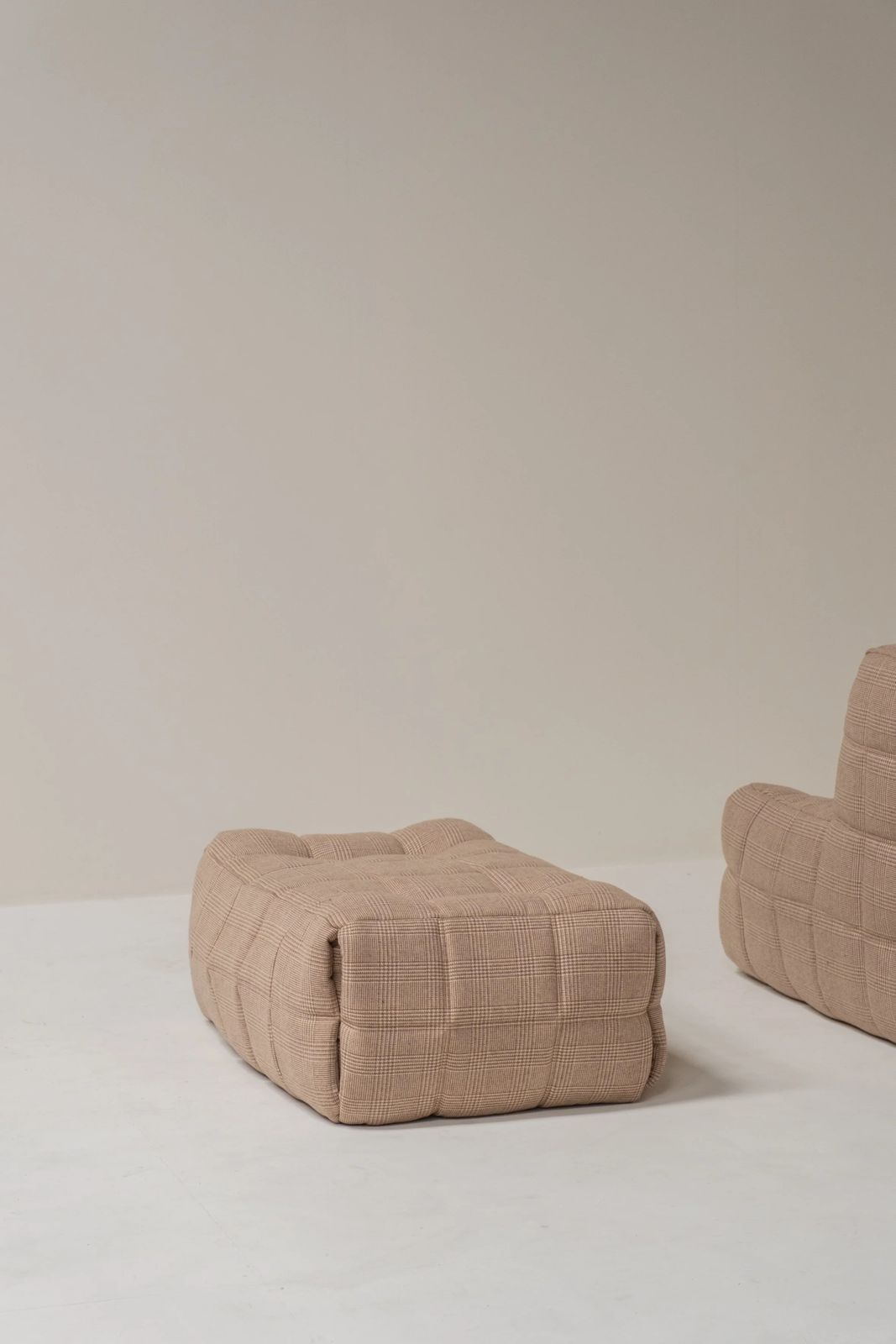 Michel Ducaroy Kashima Lounge Chair And Pouf For Ligne Roset, France 1970s photo buy