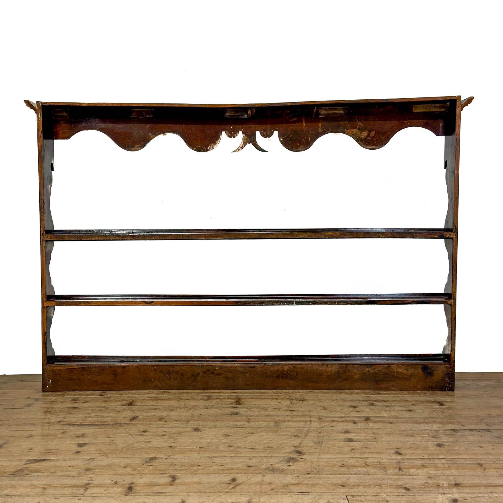 Antique Georgian Welsh Oak Dresser Rack | Antique Furniture | Antique Bookcase | Antique Storage | Open Bookcase photo vinterior