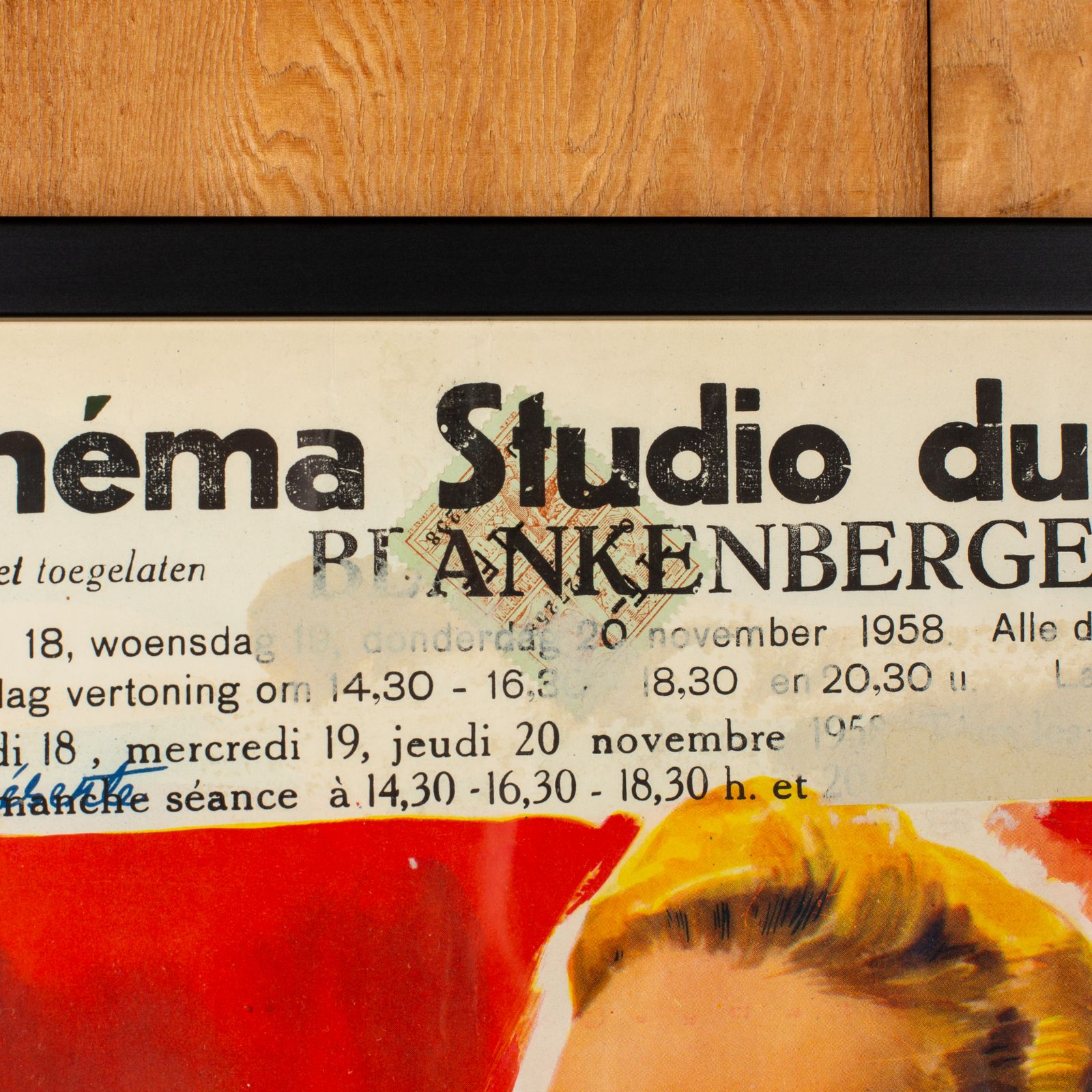 Vibrant '50s Belgian Film Poster photo Art
