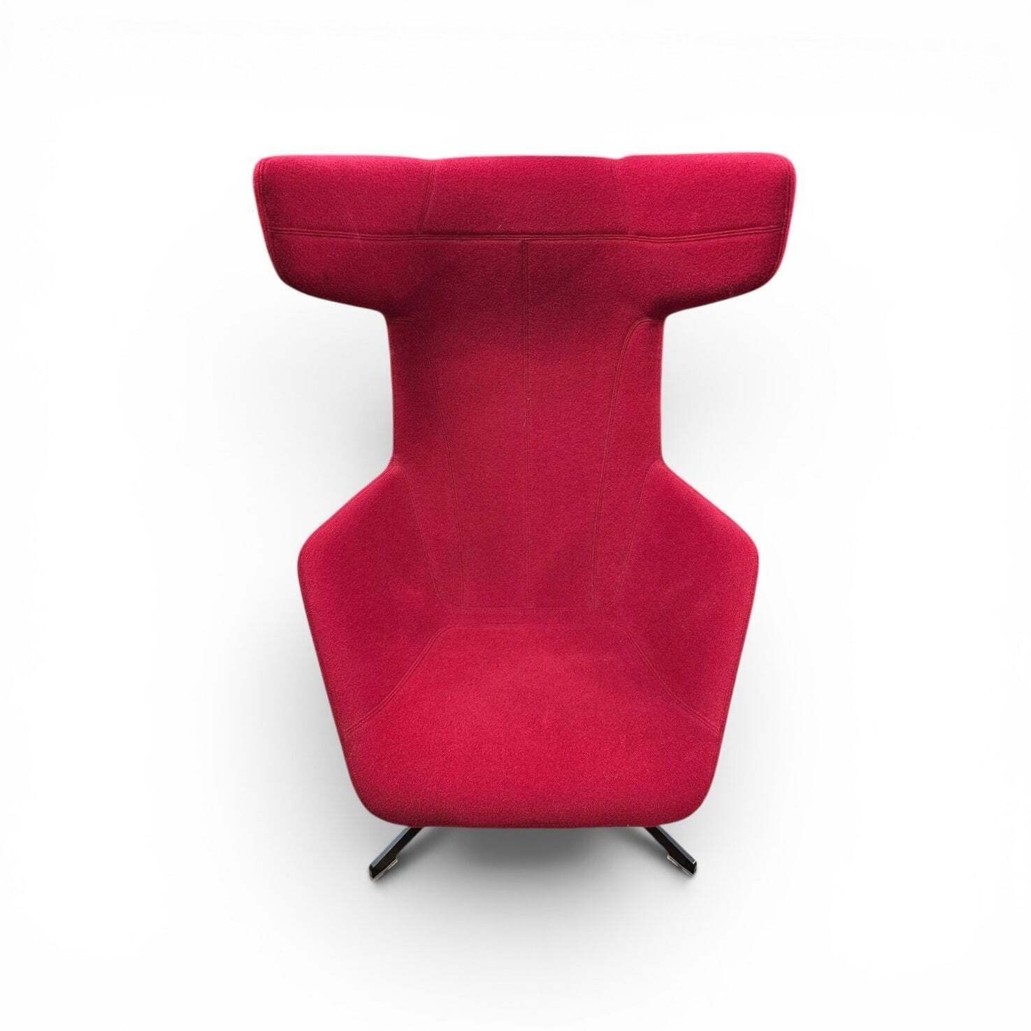 photo for sale Alfredo Häberli / Armchair “Take A Line For A Walk” / Moroso / Italy / Design 2003 / Red Wool