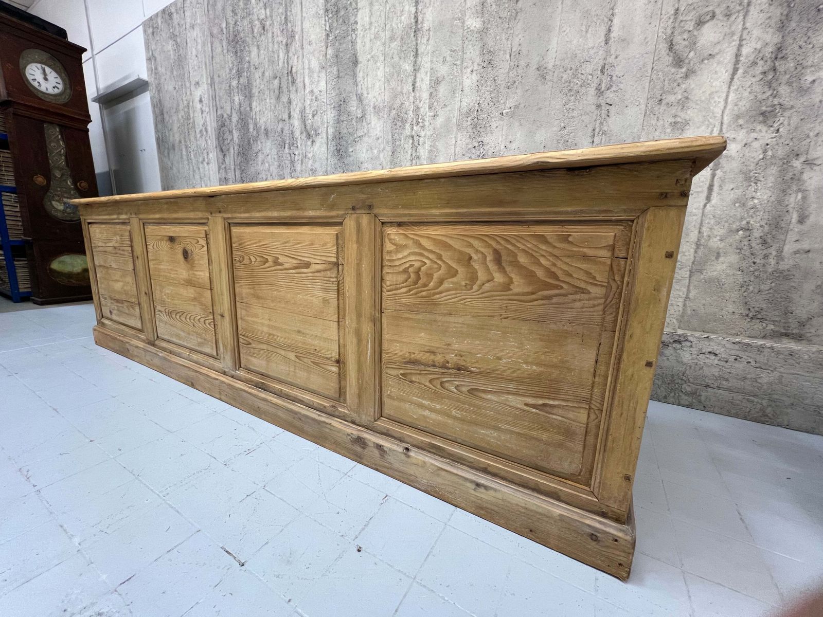 264.5cm Shop Counter Sideboard Open Shelves Kitchen Island With Drawers photo buy