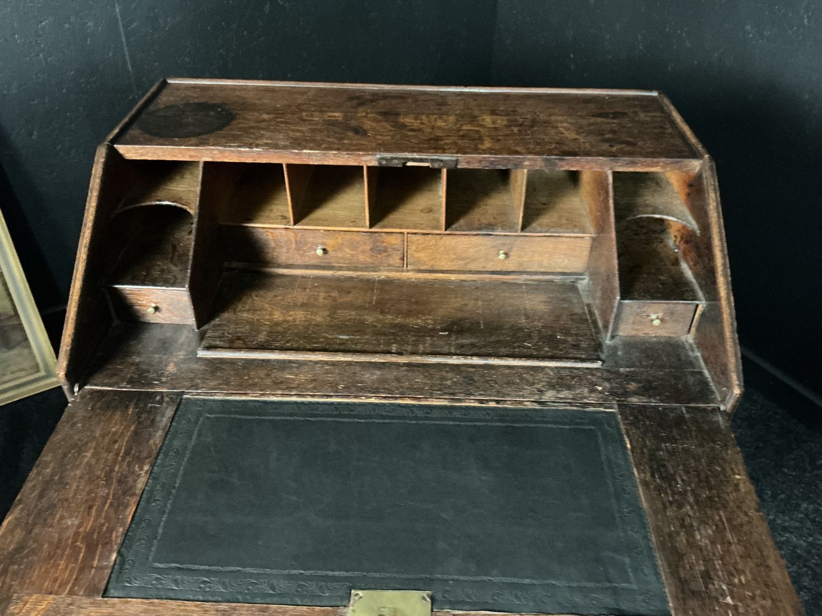 William And Mary Oak Bureau, 1700s photo furniture