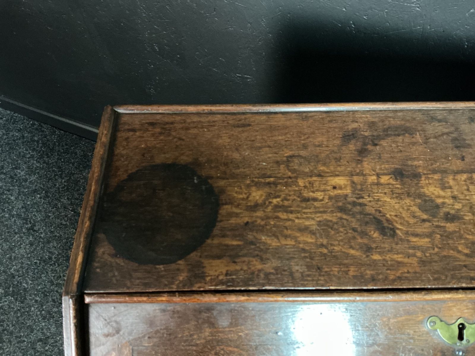 William And Mary Oak Bureau, 1700s photo Furniture