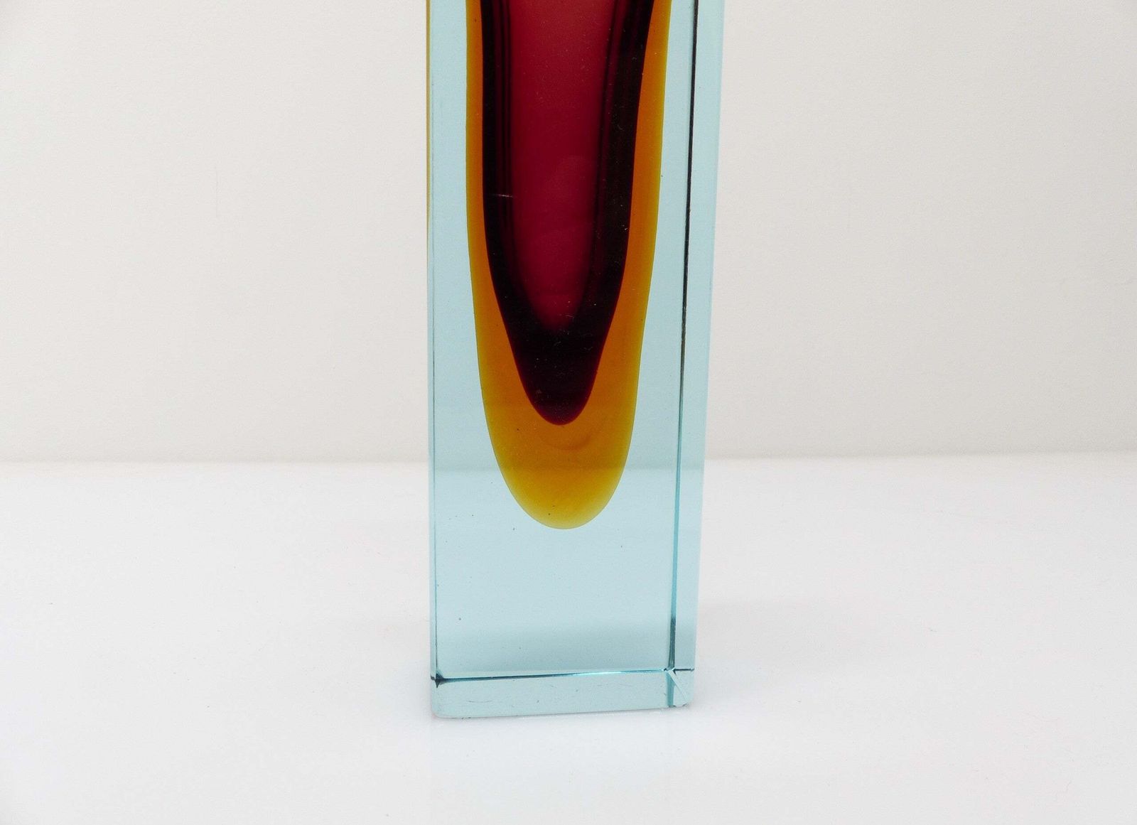 Seguso Vetri D'arte Sommerso Vase, Murano, Circa 1960 photo vinterior