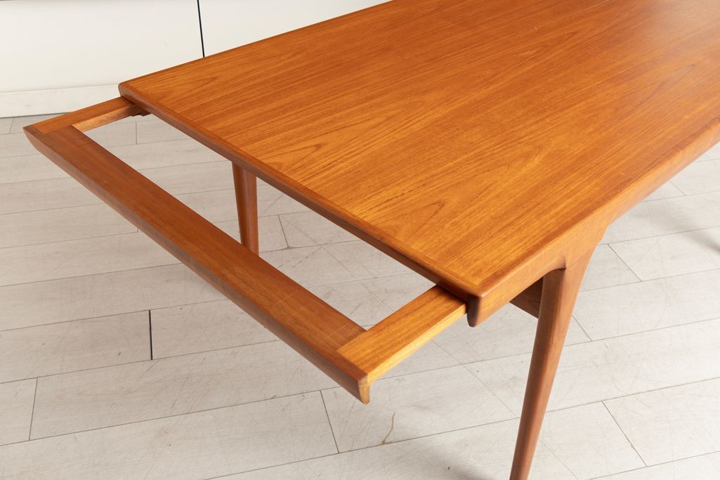 Midcentury Danish Extending Dining Table In Teak By Kofod Larsen For Faarup Mobelfabrik C.1965 photo vinterior