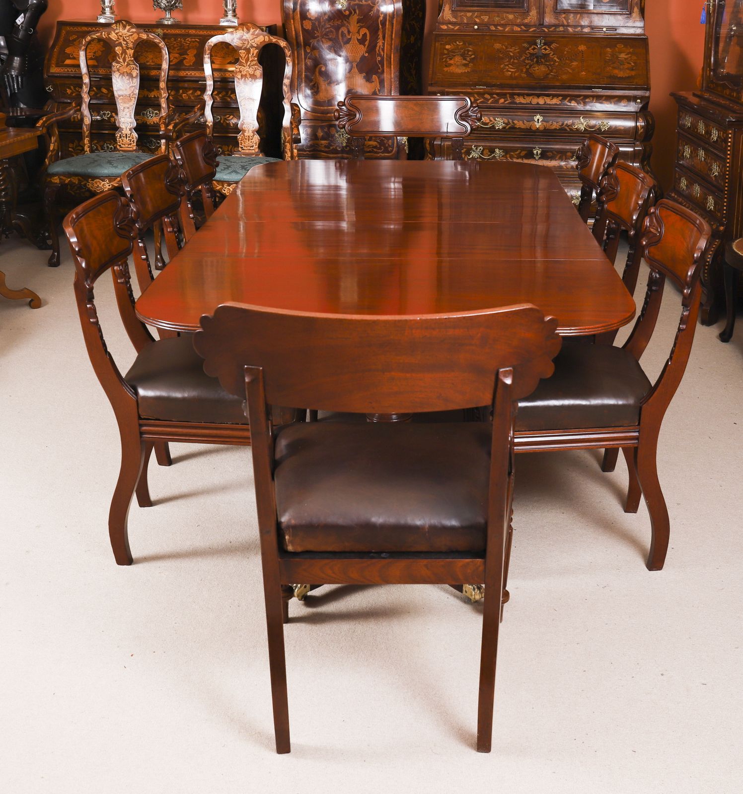 George III Regency Period Dining Table Set Circa 1820  19th C photo furniture