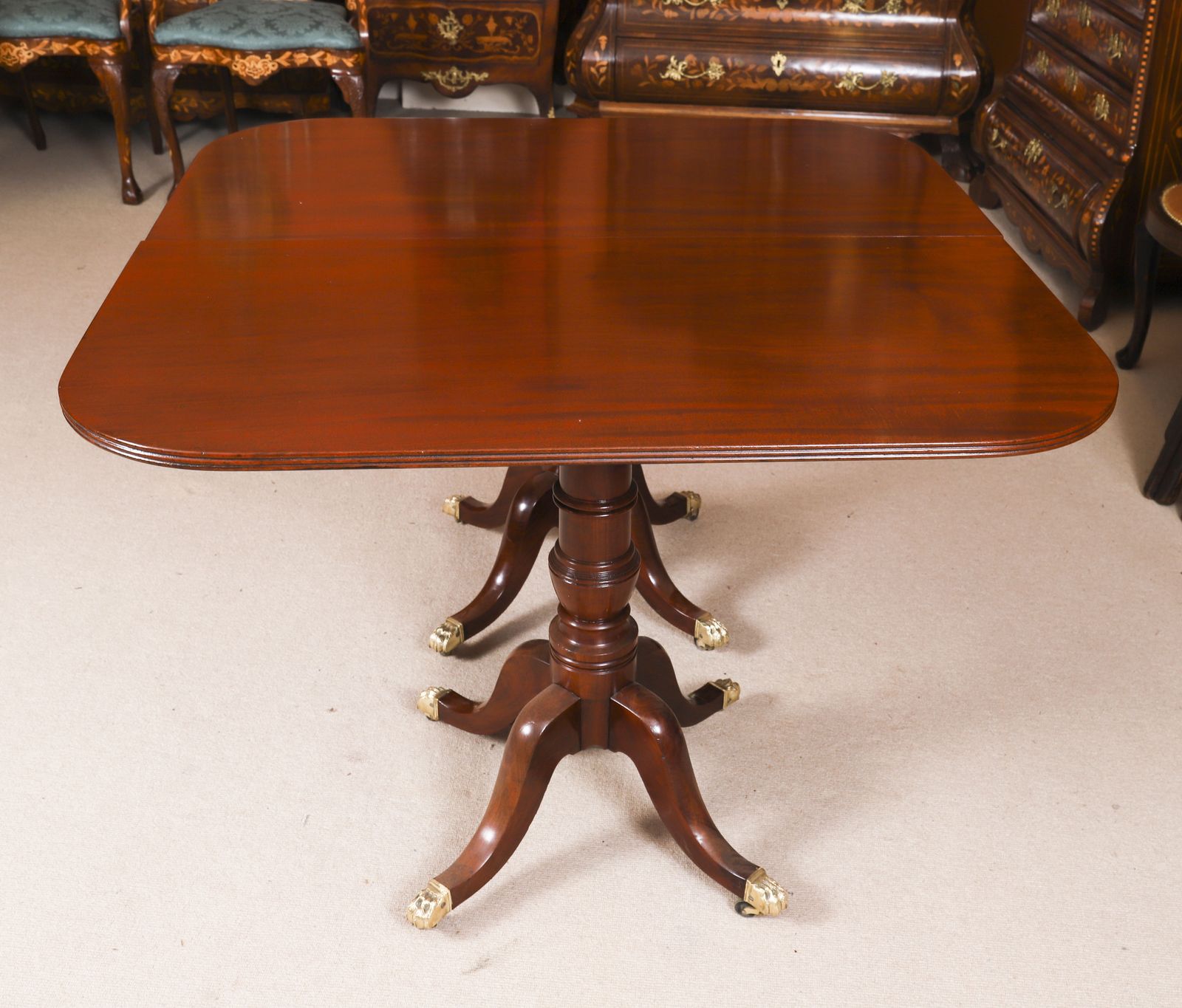 George III Regency Period Dining Table Set Circa 1820  19th C photo vintage