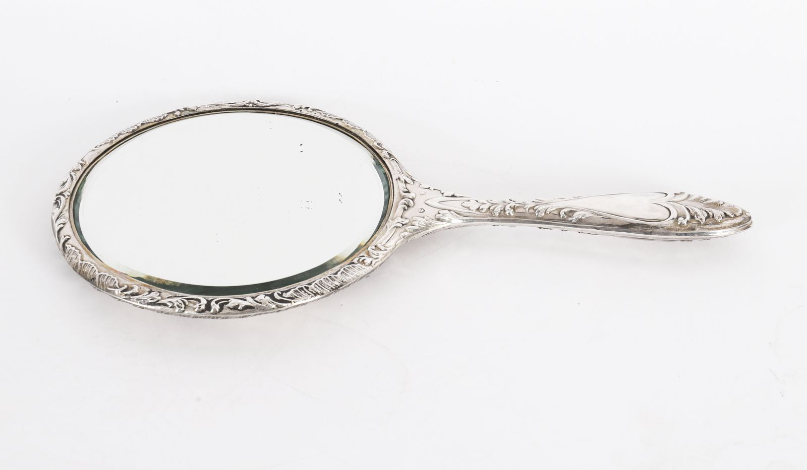 Antique Sterling Silver Cherubs Hand Mirror S Blanckensee & Son Birmingham 1912 photo vintage