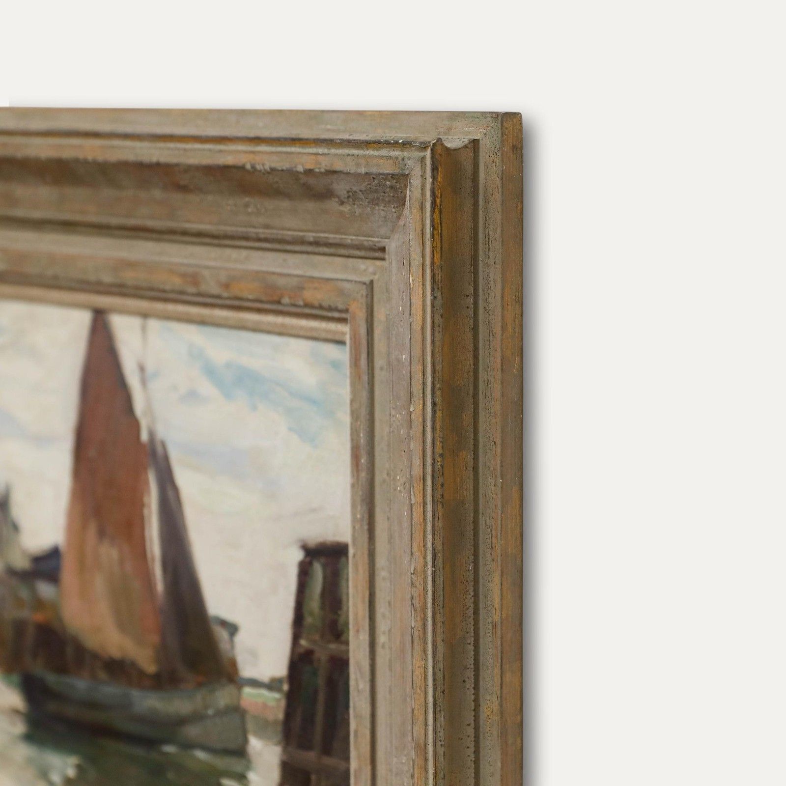 Charles Napier Hemy (1841 1917) Early 20th Century Oil, Mousehole Harbour photo buy
