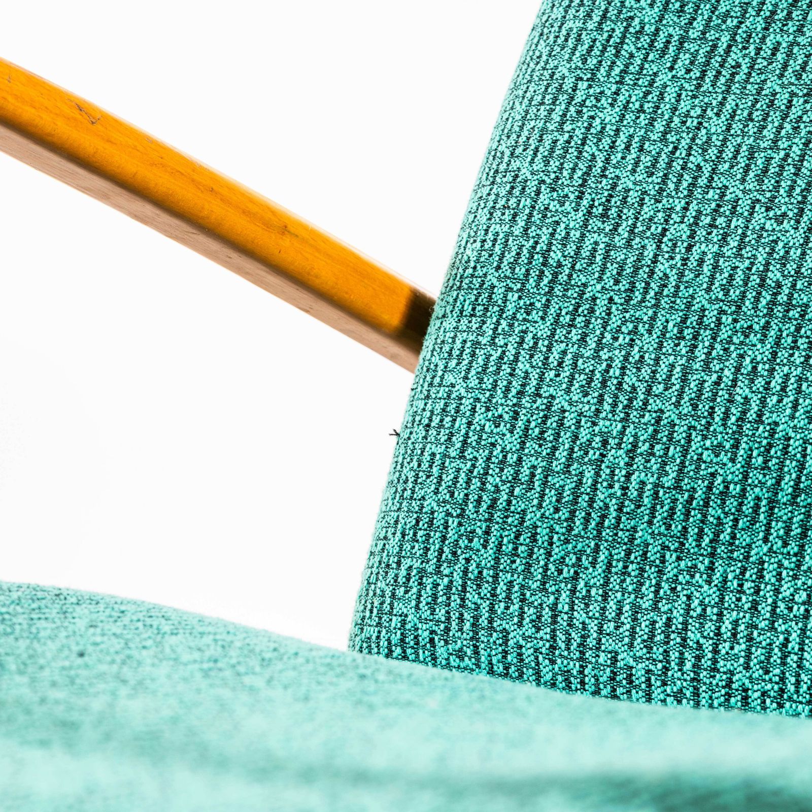 1960's Original Pair Of Armchairs   Teal With Maze Effect photo buy