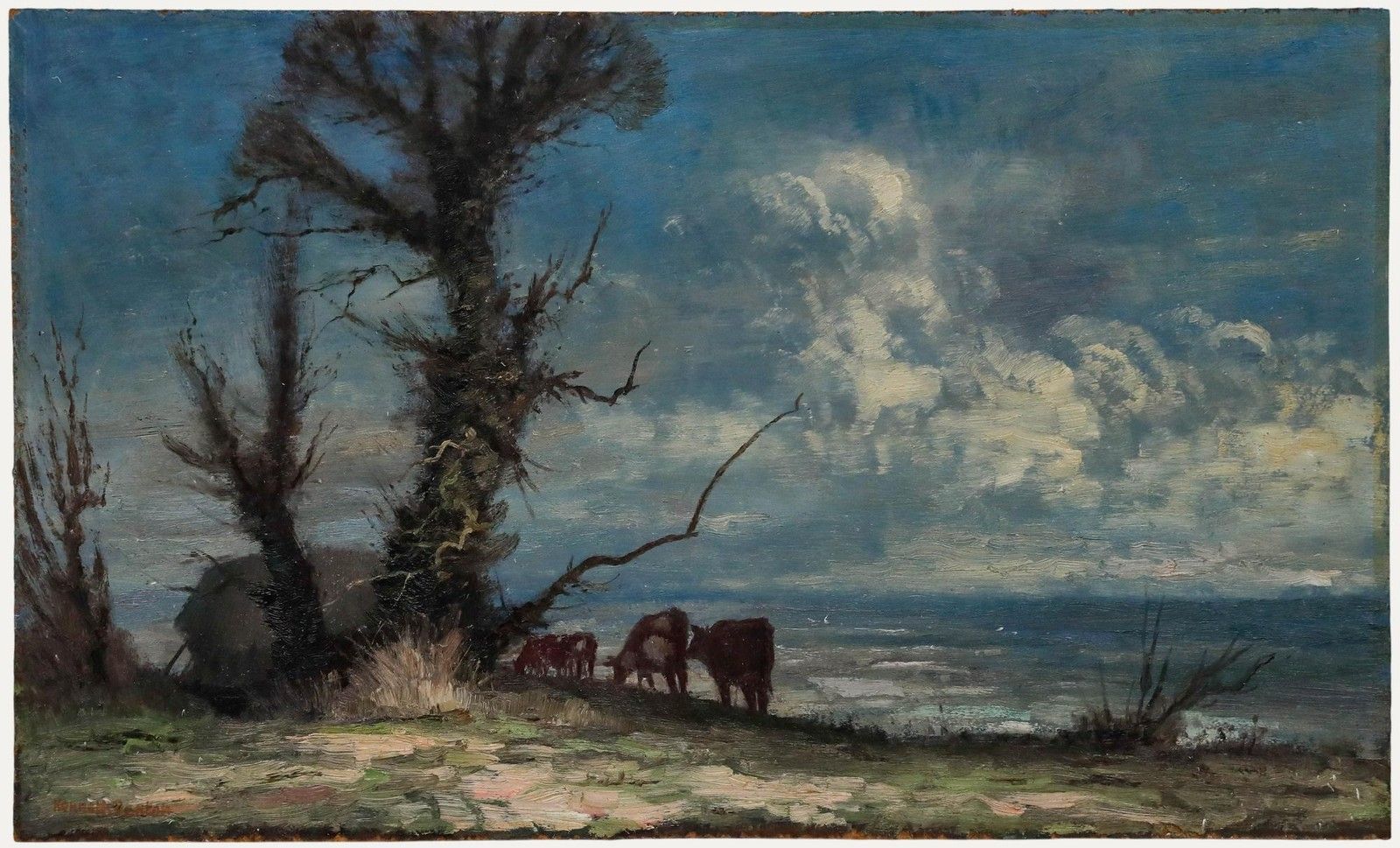 Kenneth Raymond Denton (1932 2024) 20th Century Oil, Cumulus Clouds
