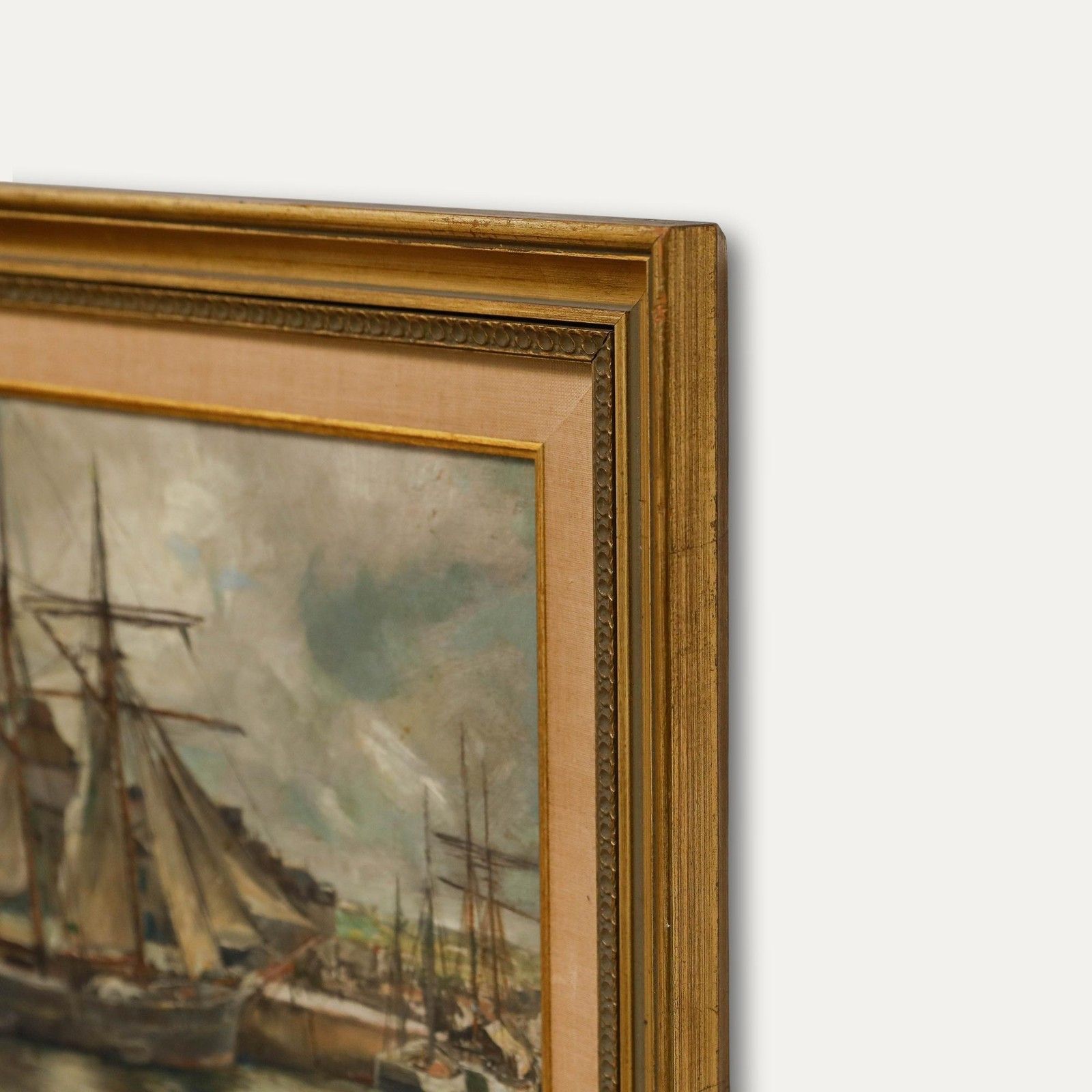 Frank Lewis Emanuel (1866 1948) Framed Oil, An Iceland Fisherman At Paimpol photo buy