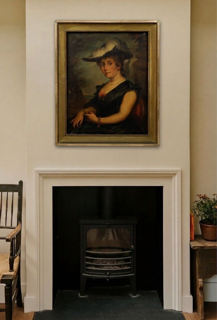 Early 19th Century Oil A Lady Of Quality photo for sale