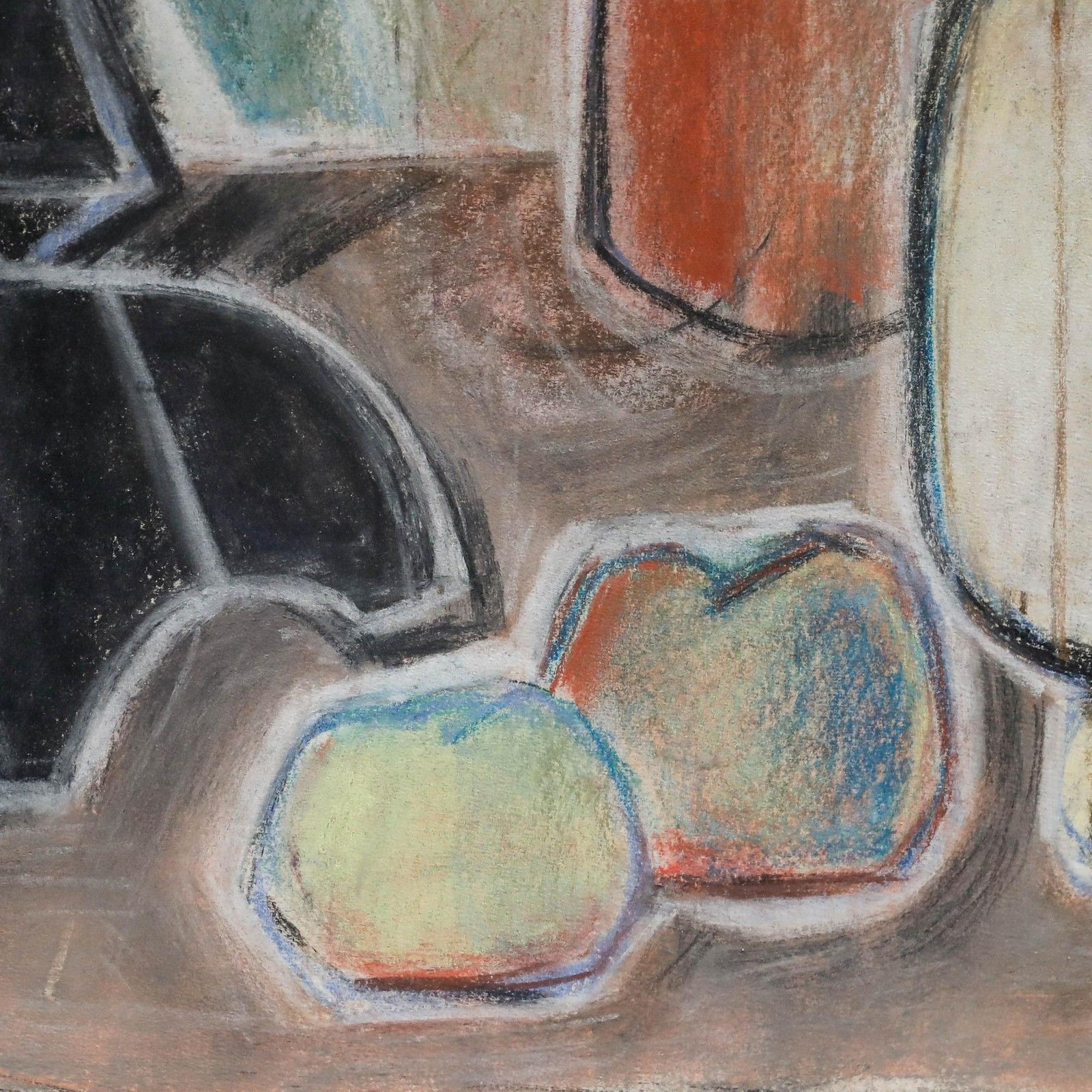 Johann Winter (1898 1964) Pastel, Still Life With Fiasco Bottle I photo 325.0