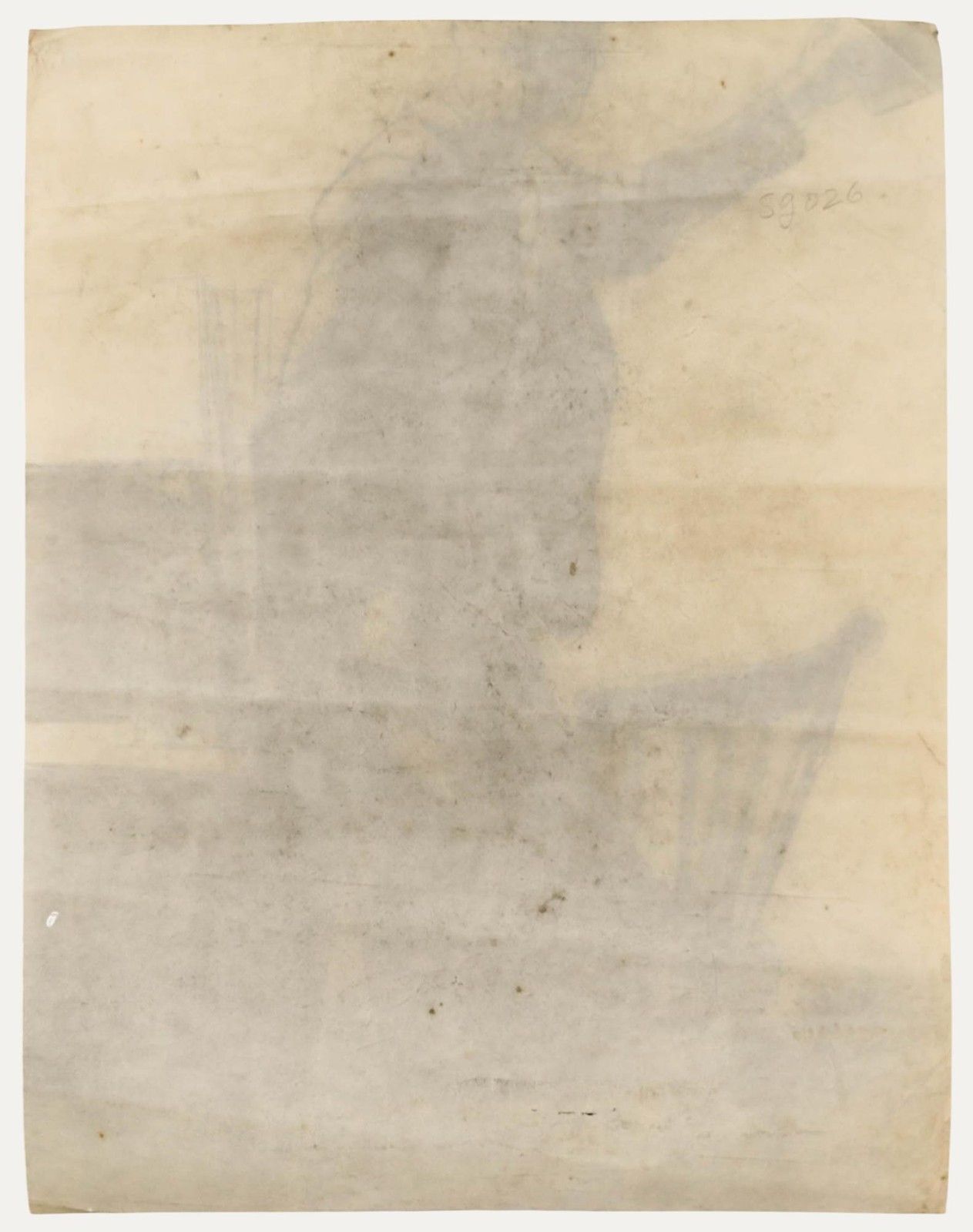 Film Noir C.1940 Charcoal Drawing Observation photo for sale