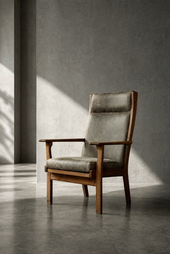 Mid-Century Modern Deens model GE 181 A fauteuil van Hans J. Wegner voor Getama, ca. jaren 1950
