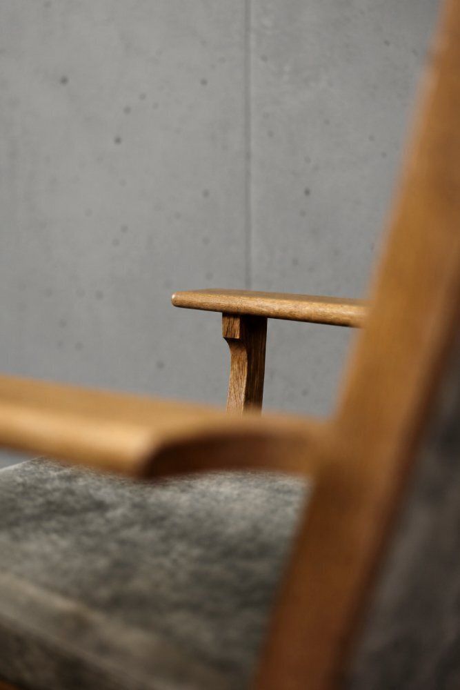 Mid-Century Modern Deens model GE 181 A fauteuil van Hans J. Wegner voor Getama, ca. jaren 1950 photo 5566.0