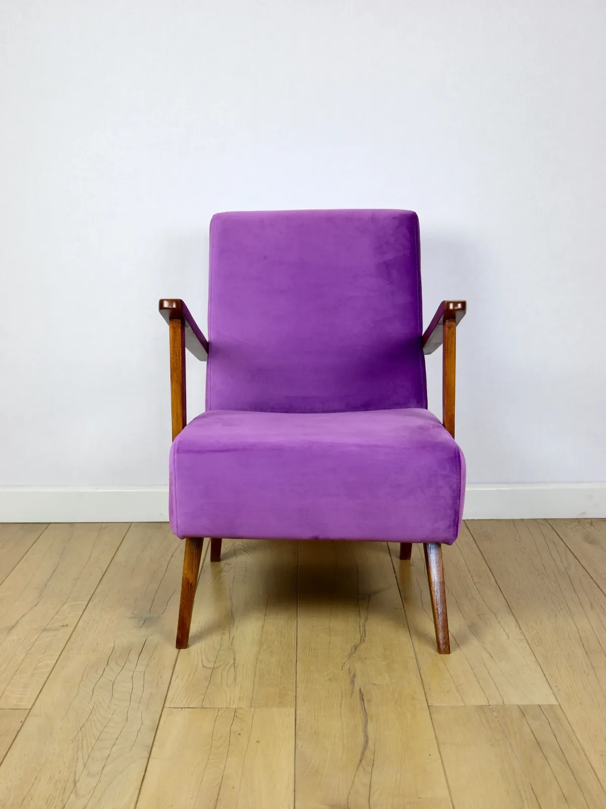 Vintage Loft Purple Velvet Armchair   2 Pieces Available photo furniture