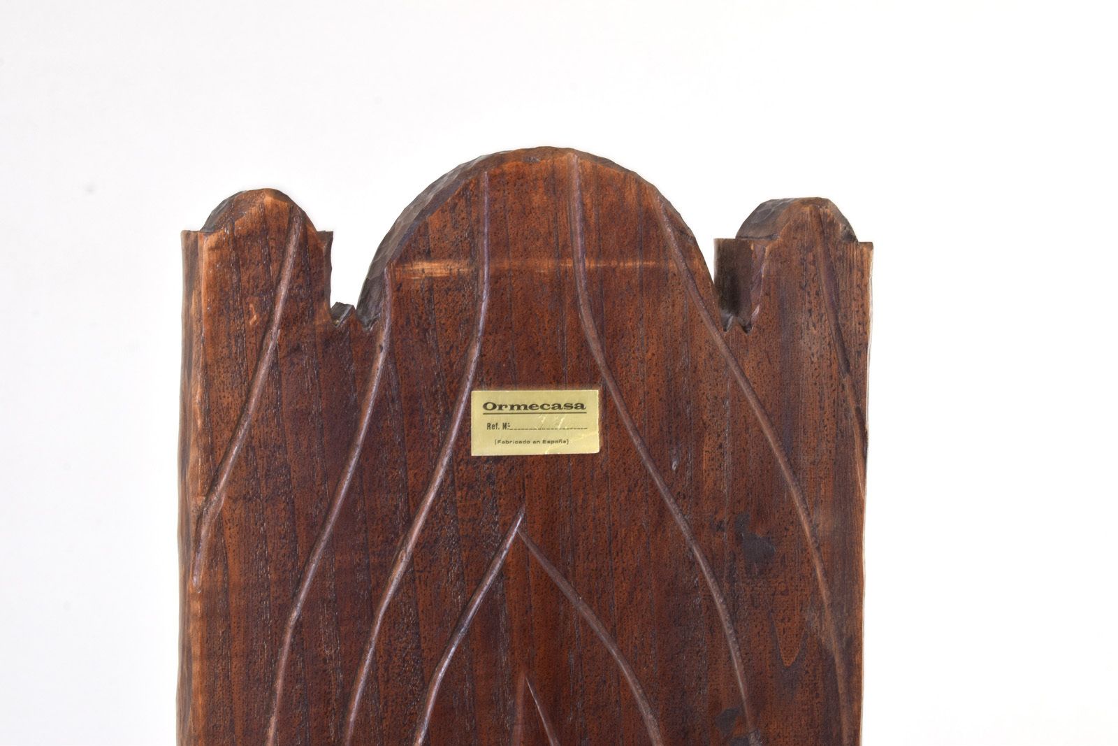 1095.0 Spanish High Back Chair From Ormecasa With Jesus And Apostles, 1970s. photo